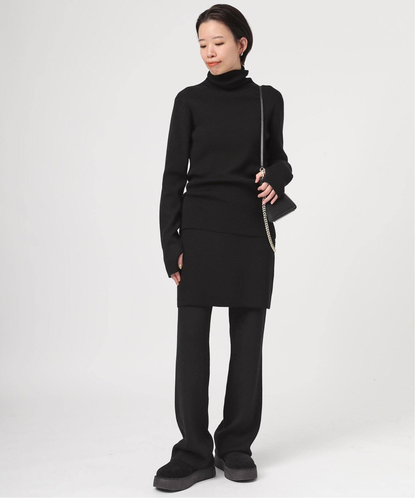 Rib Skirt Pants（その他パンツ）｜AP STUDIO（エーピーストゥディオ  