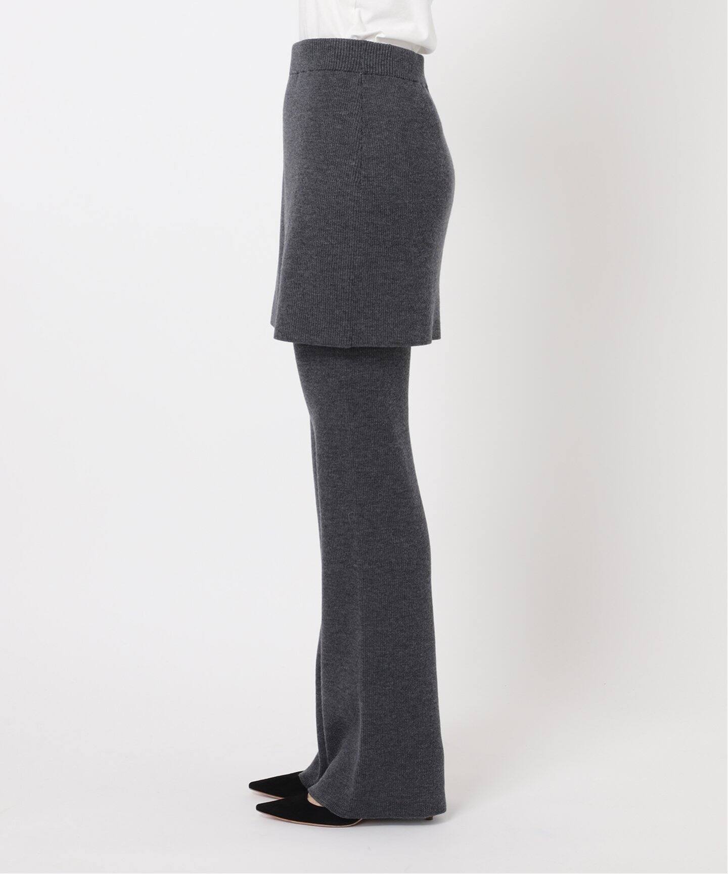 Rib Skirt Pants（その他パンツ）｜AP STUDIO（エーピーストゥディオ  