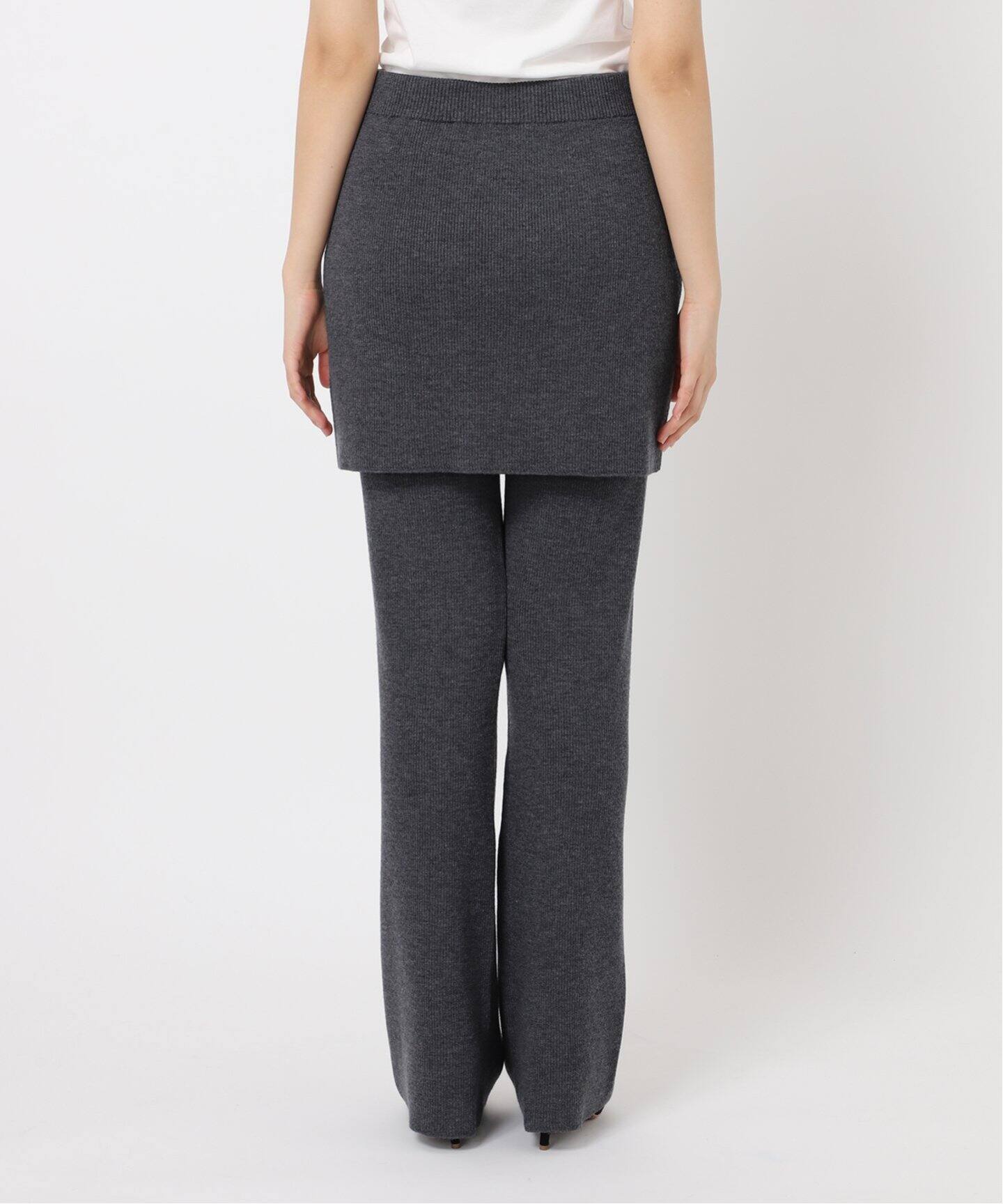 Rib Skirt Pants（その他パンツ）｜AP STUDIO（エーピーストゥディオ  
