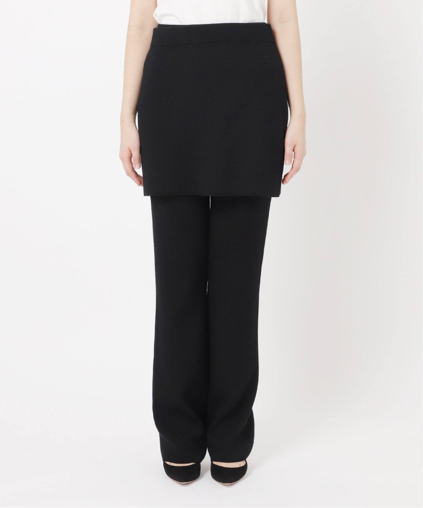 Rib Skirt Pants（その他パンツ）｜AP STUDIO（エーピーストゥディオ  