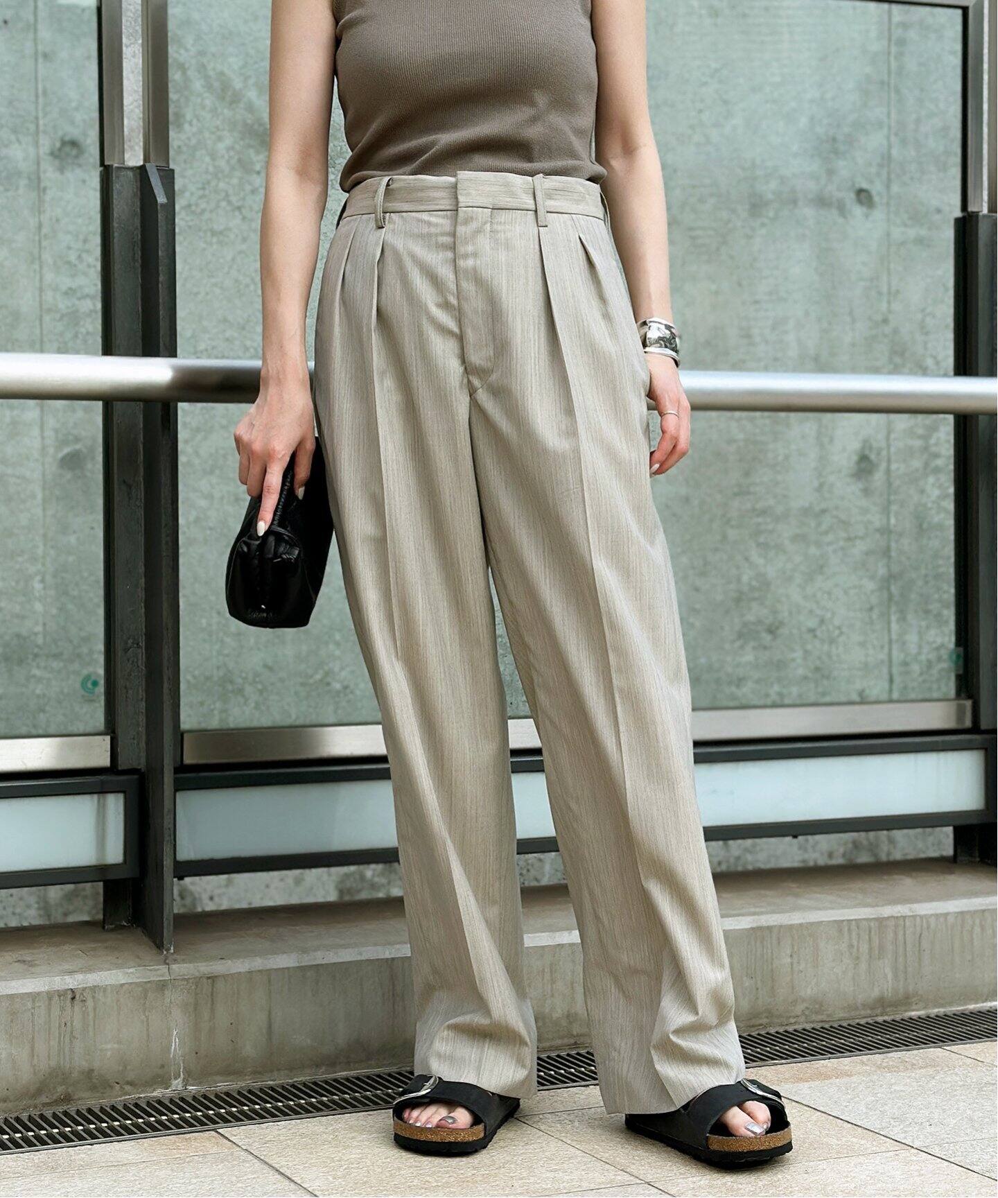CINOH / チノ】tuck slacks（スラックス）｜AP STUDIO（エーピー 