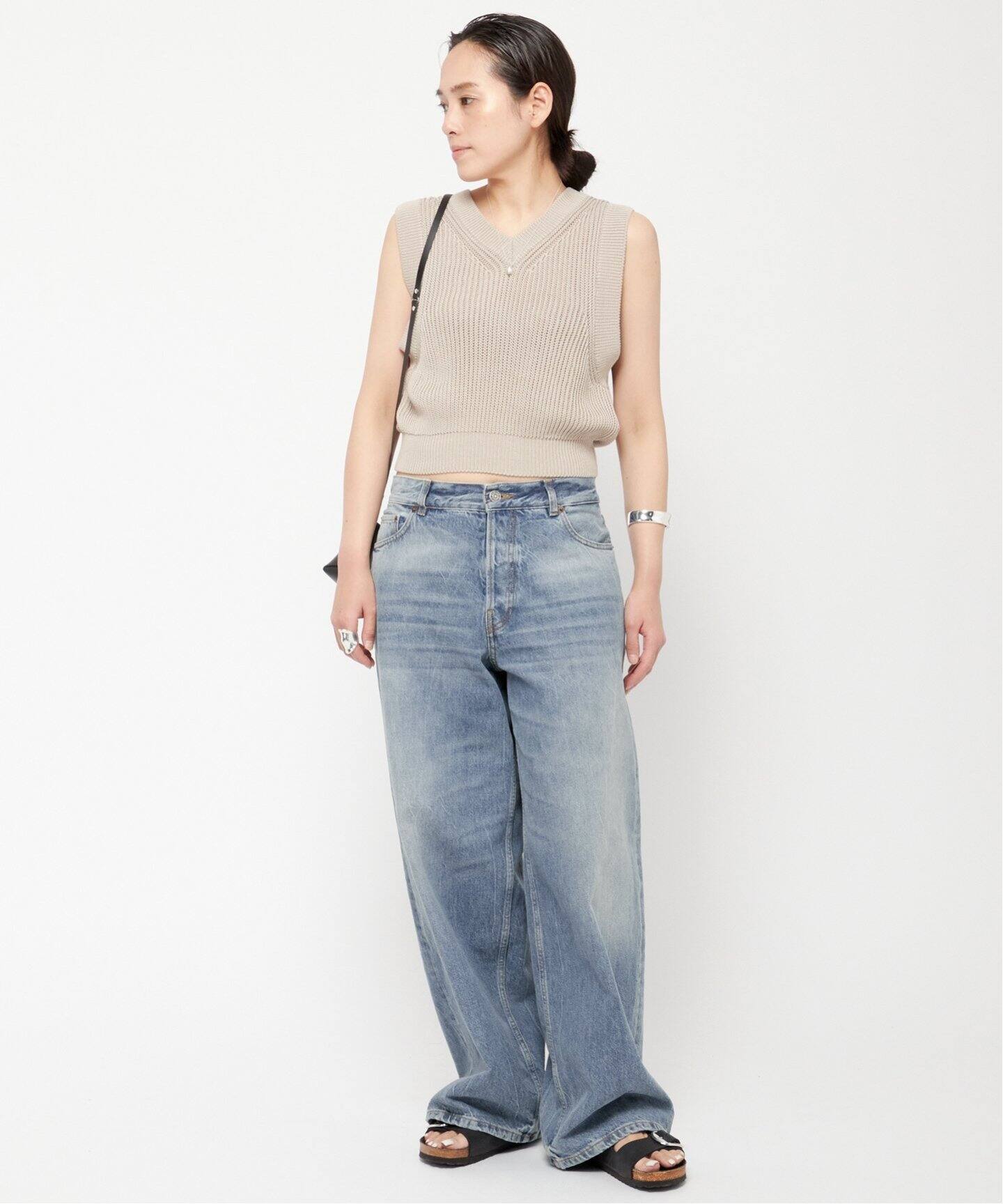 追加》【HAIKURE/ハイクル】 BETHANY (wide leg)（デニムパンツ 