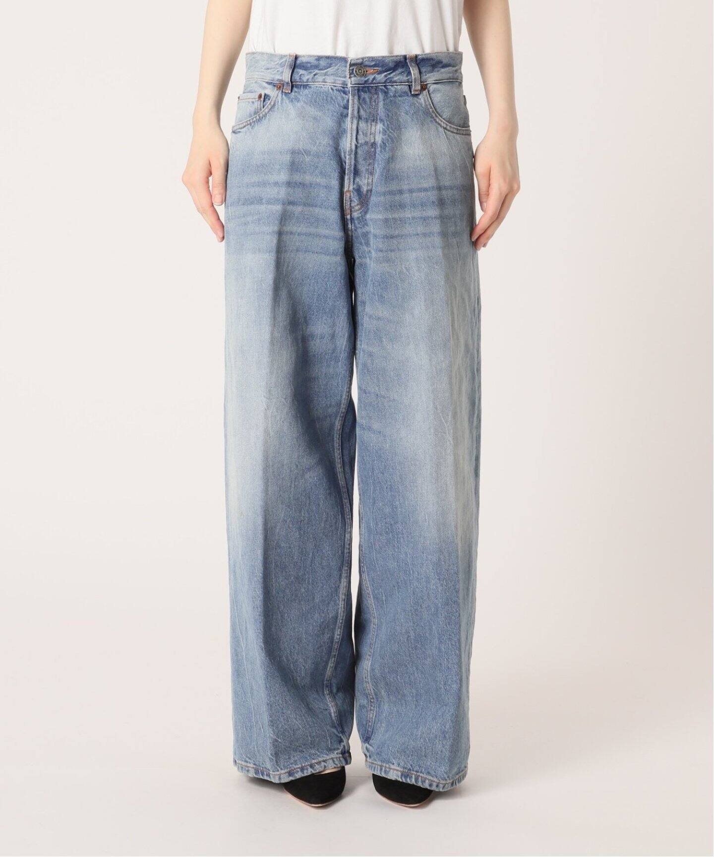 追加》【HAIKURE/ハイクル】 BETHANY (wide leg)（デニムパンツ 