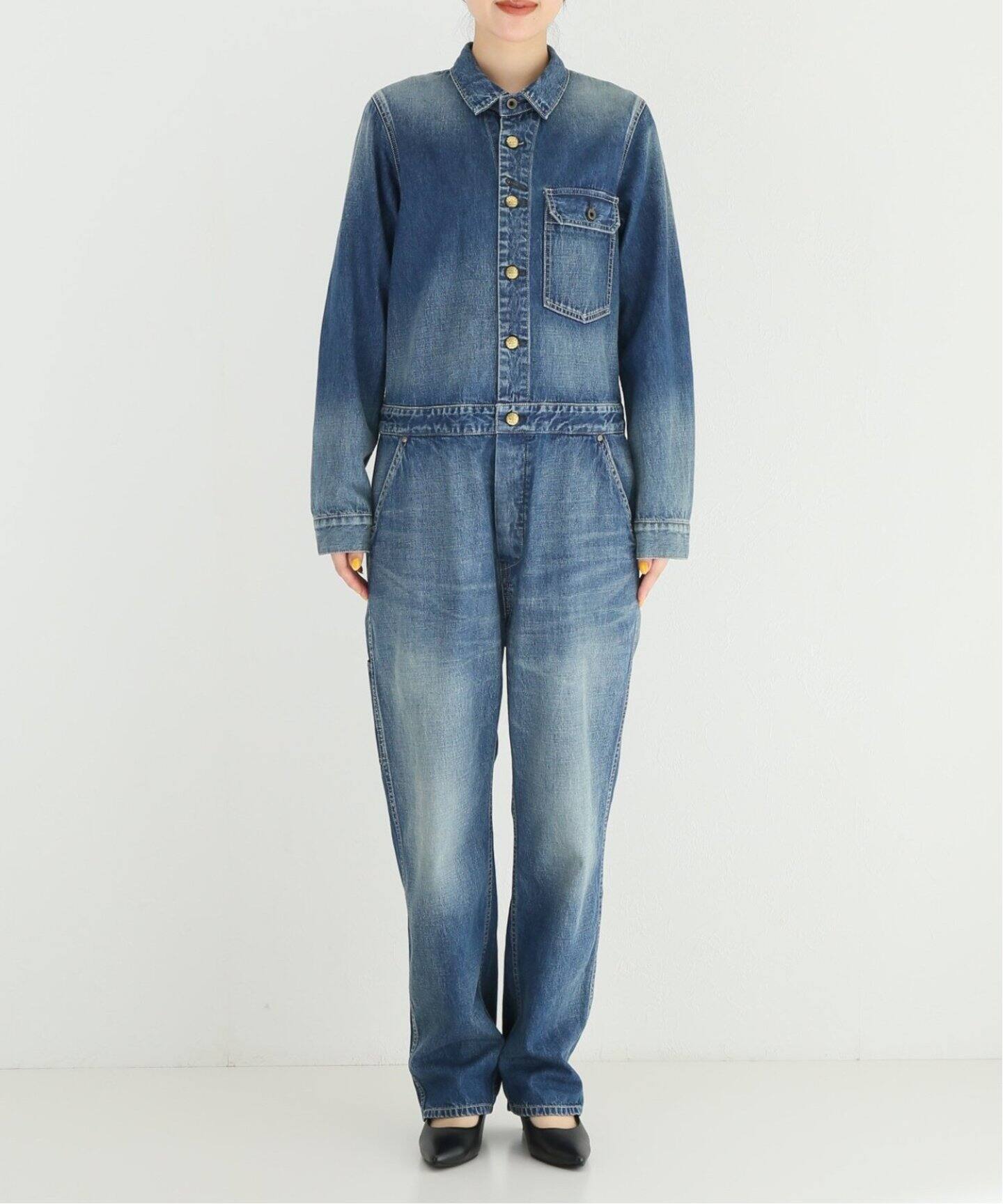 Attick by Johnbull/アティック バイ ジョンブル】Denim all in one 