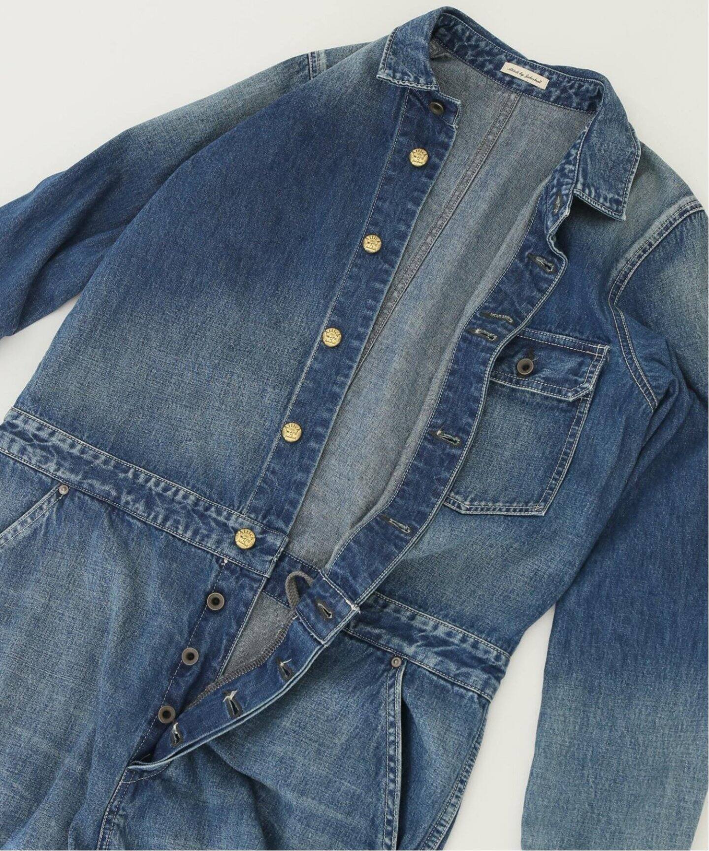 Attick by Johnbull/アティック バイ ジョンブル】Denim all in one 