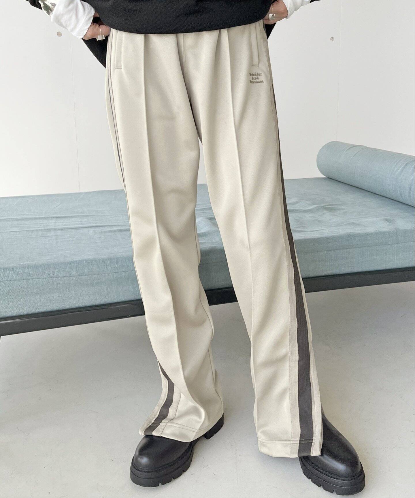AMERICANA/アメリカーナ】別注ライントラックパンツ（スラックス）｜AP  