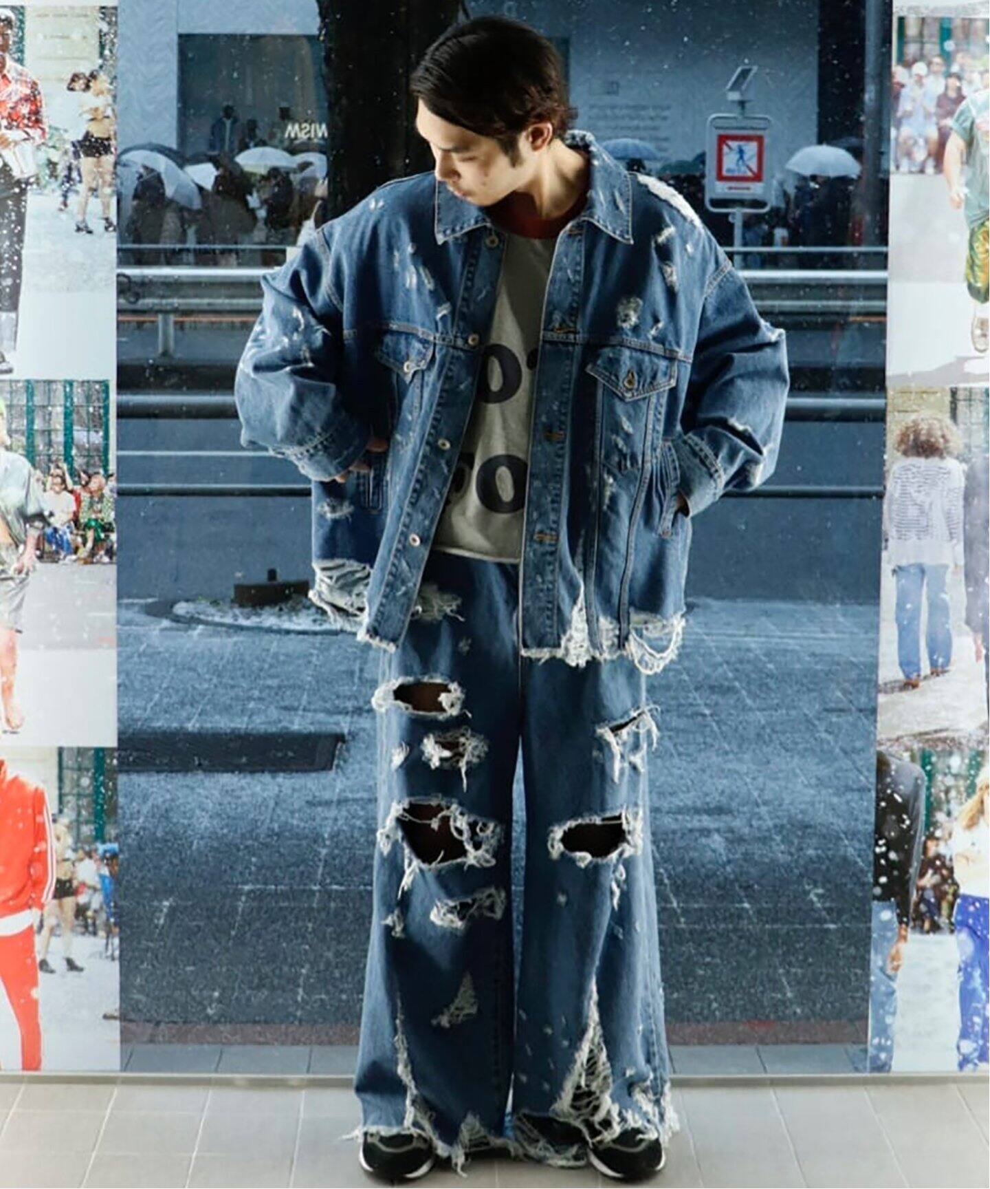 doublet / ダブレット】DESTROYED DENIM PANTS（デニムパンツ  
