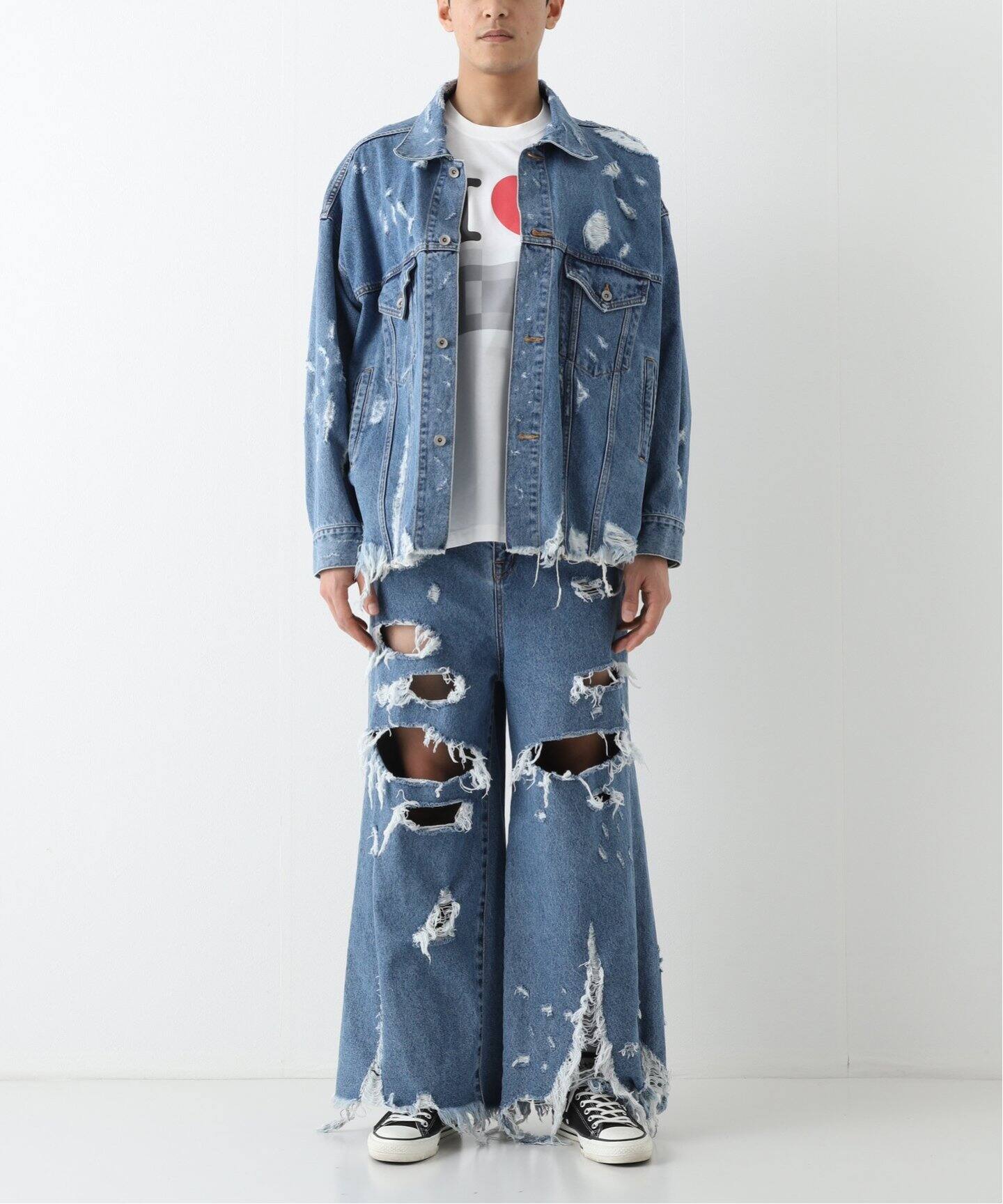 doublet / ダブレット】DESTROYED DENIM PANTS（デニムパンツ 