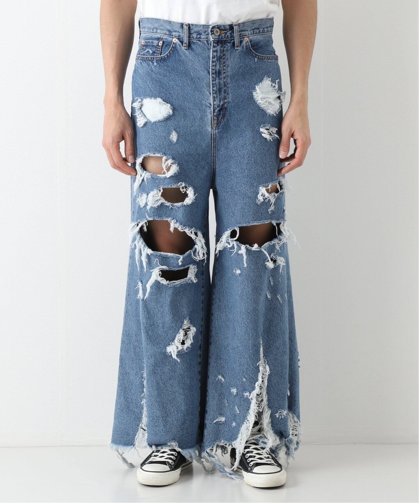 doublet / ダブレット】DESTROYED DENIM PANTS（デニムパンツ 