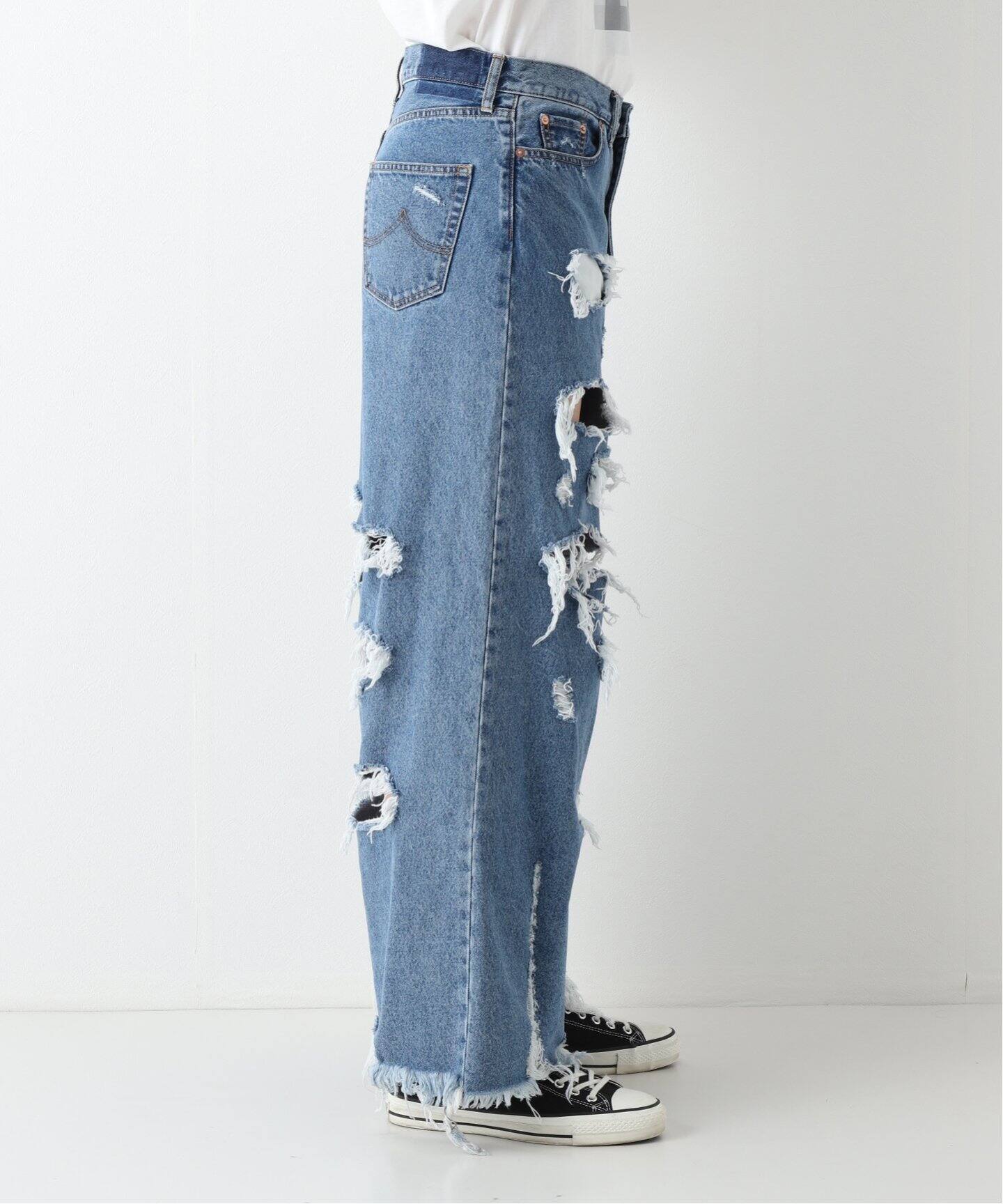 doublet / ダブレット】DESTROYED DENIM PANTS（デニムパンツ 