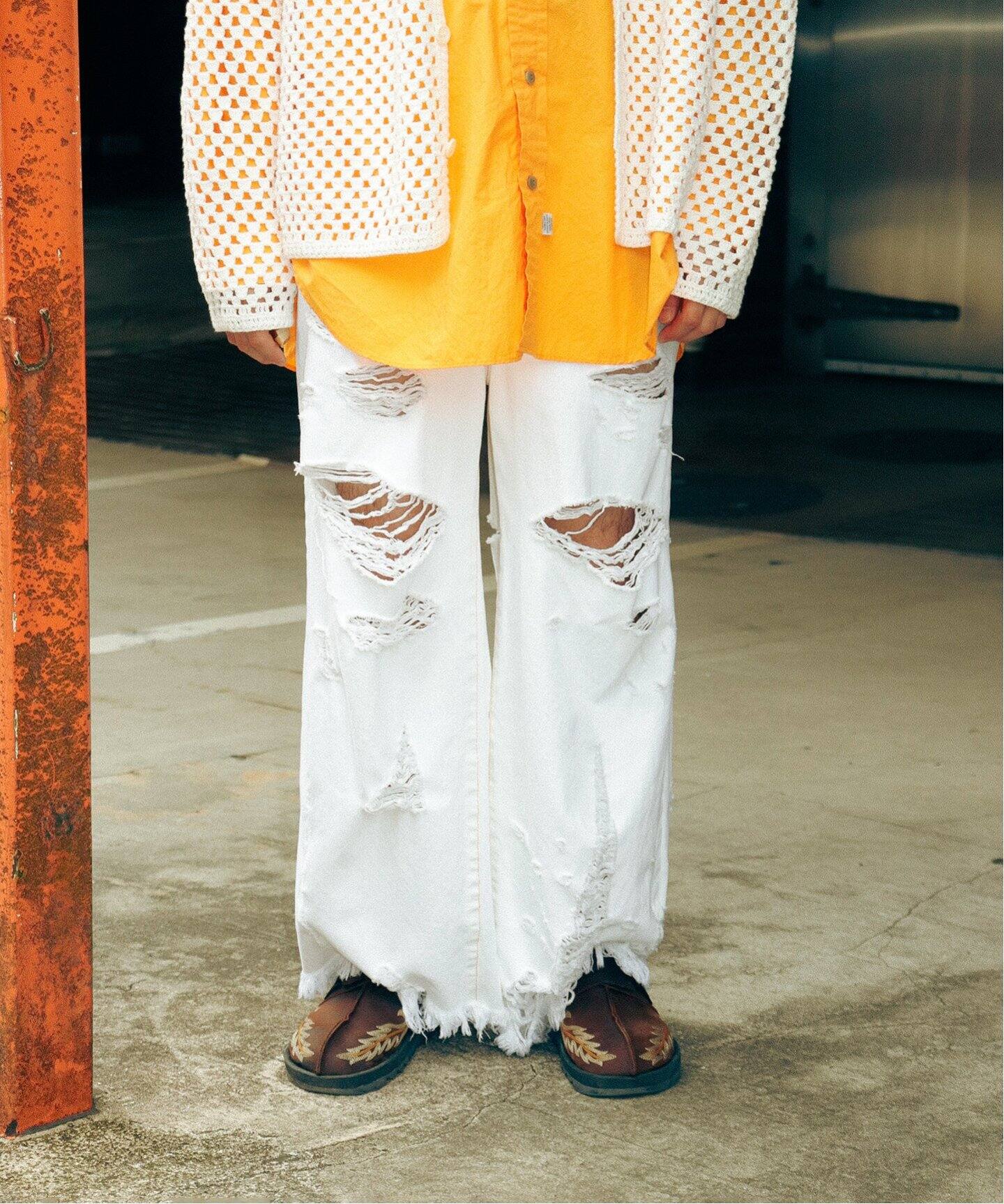 doublet / ダブレット】DESTROYED DENIM PANTS（デニムパンツ 