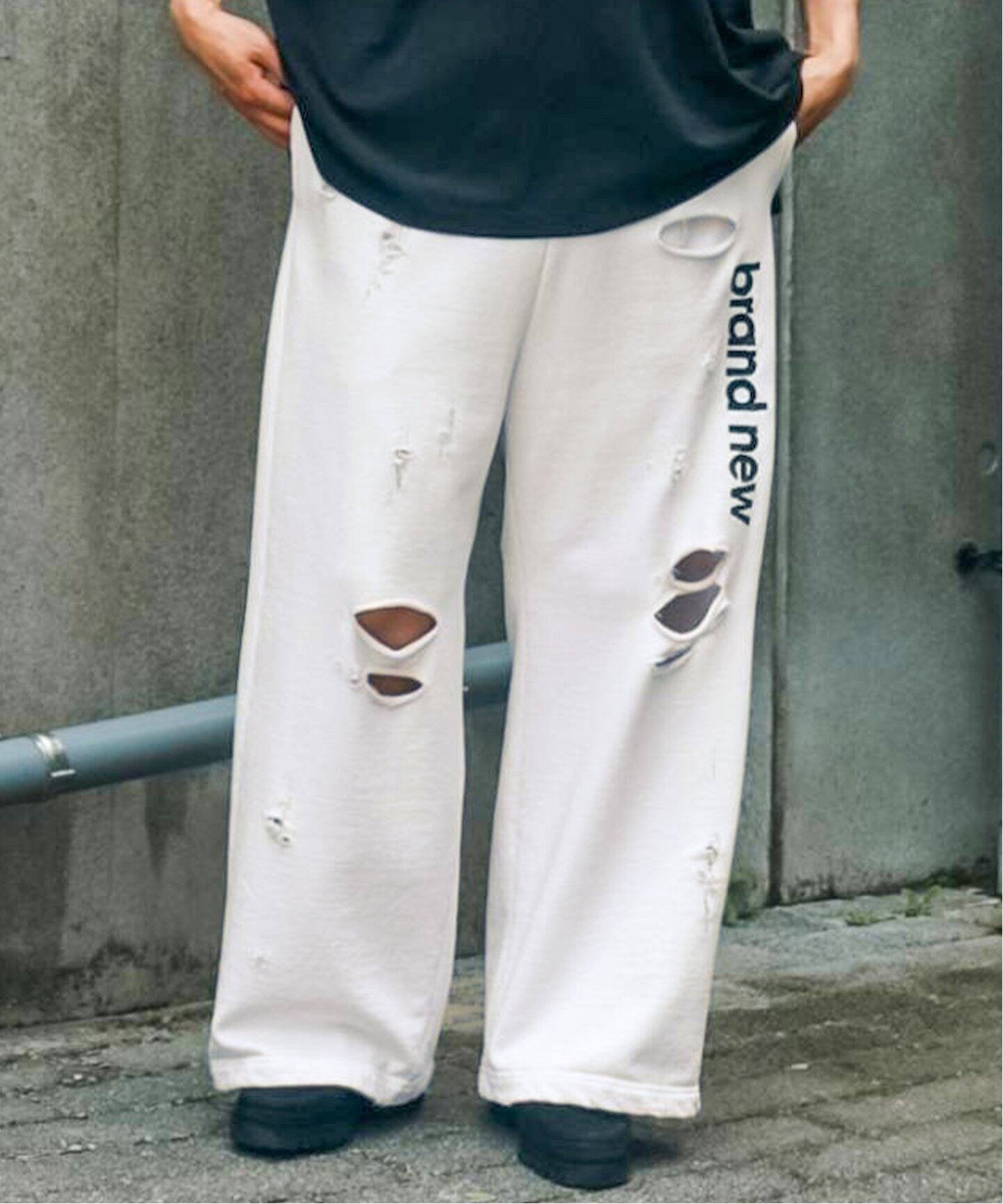 doublet / ダブレット】DESTROYED SWEAT PANTS（スウェットパンツ 