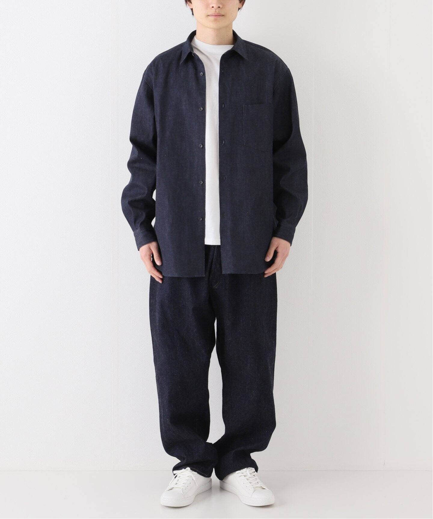 comoli / コモリ】デニム 5Pパンツ NAVY（デニムパンツ・ジーンズ 