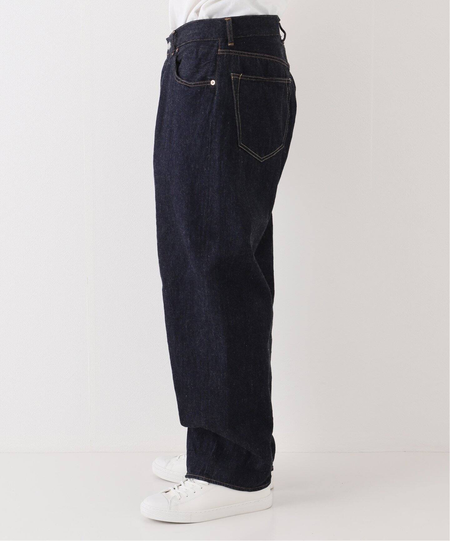 comoli / コモリ】デニム 5Pパンツ NAVY（デニムパンツ・ジーンズ 