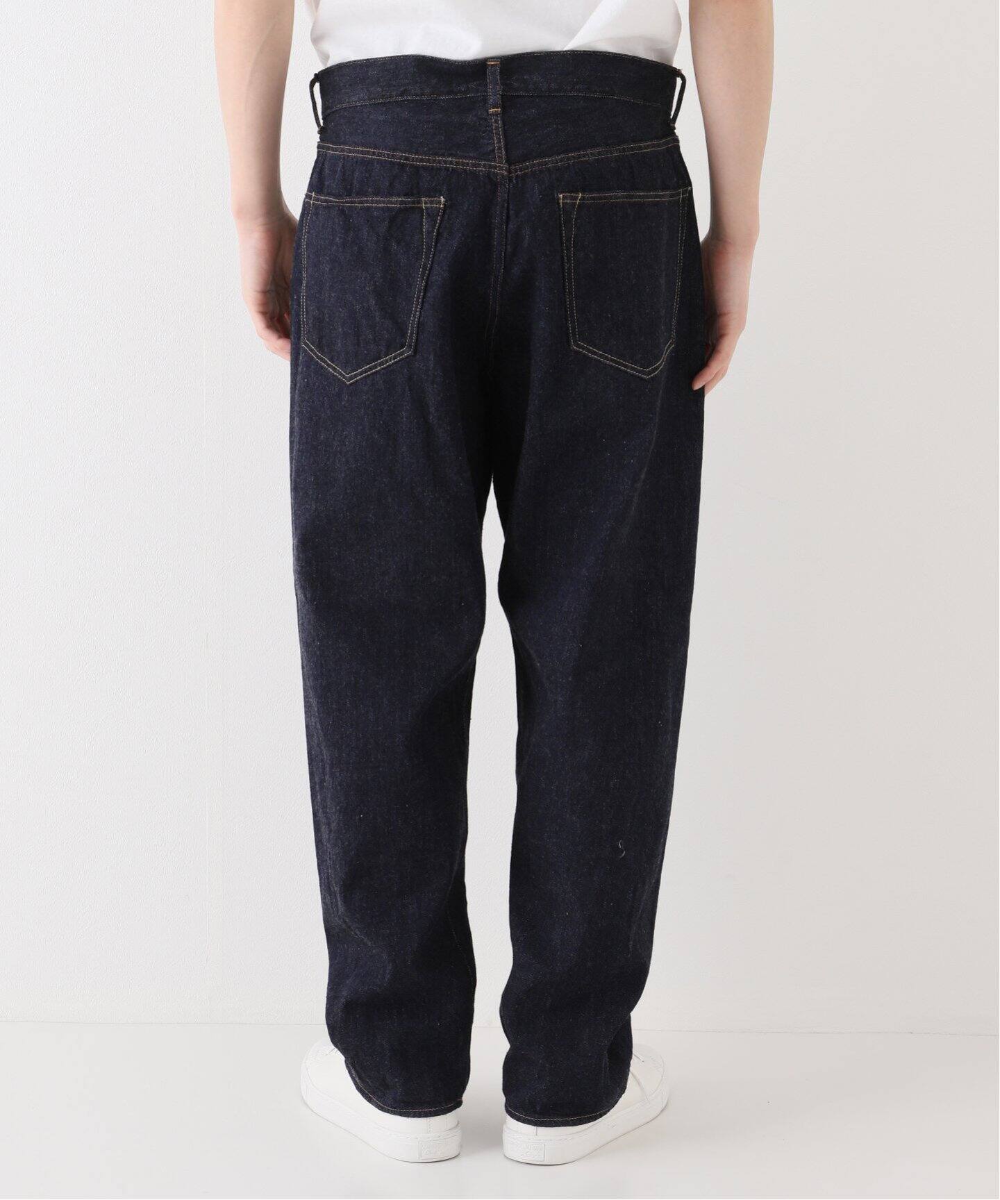 comoli / コモリ】デニム 5Pパンツ NAVY（デニムパンツ・ジーンズ 