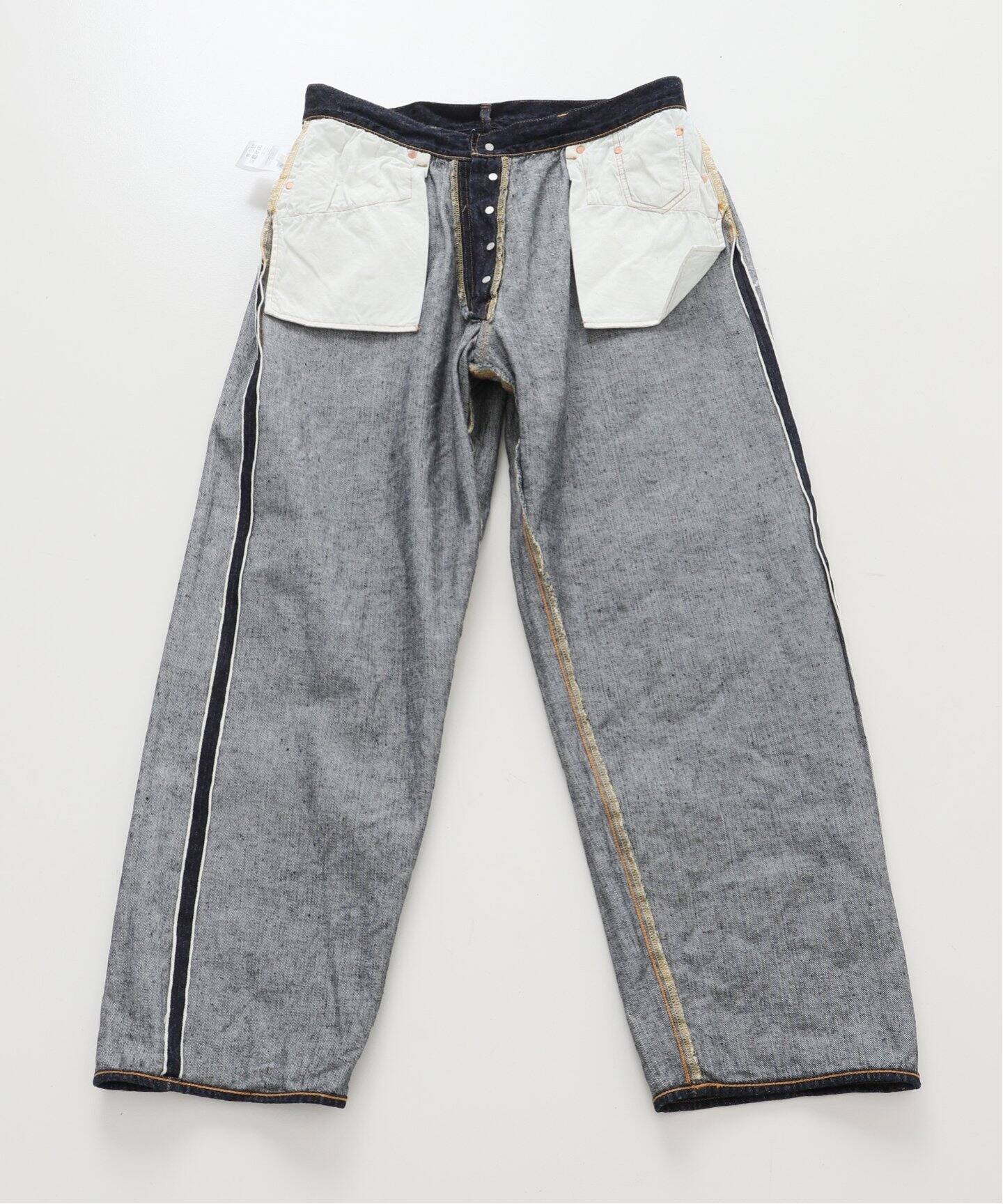 comoli / コモリ】デニム 5Pパンツ NAVY（デニムパンツ・ジーンズ 