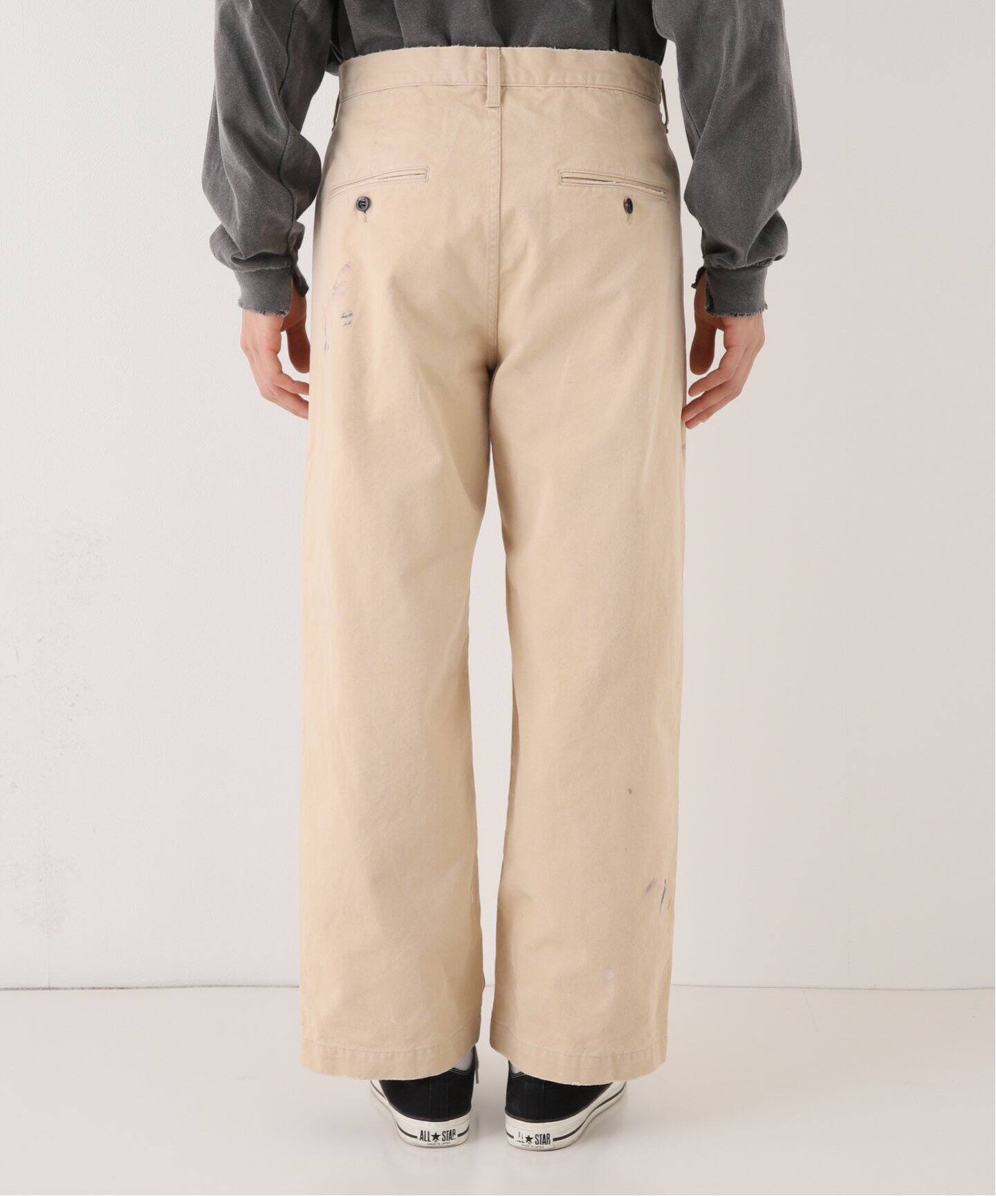 ANCELLM / アンセルム】 PAINT CHINO TROUSERS（チノパンツ）｜WISM 