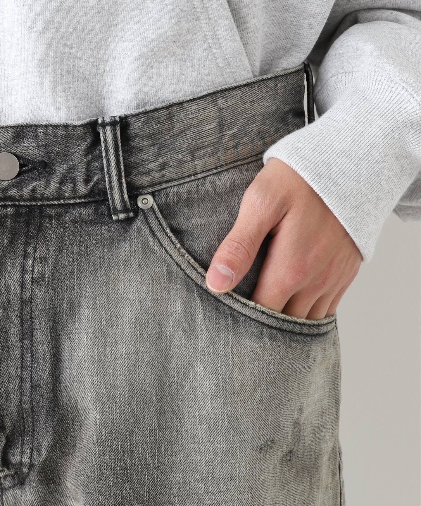 ANCELLM / アンセルム】SELVEDGE TAPERED 5P BLACK DENIM（デニム 