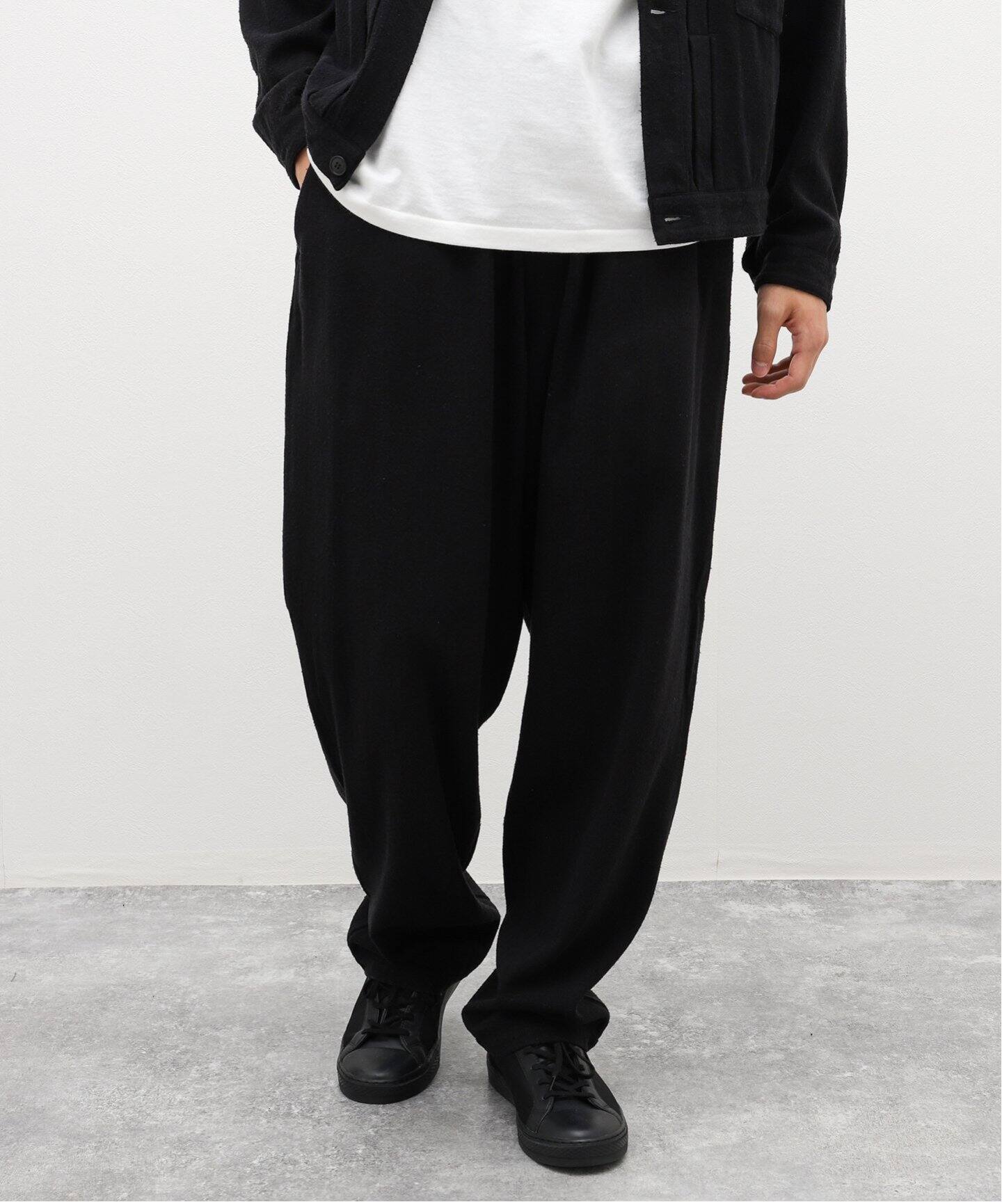 comoli 24ss シルクネップ ドローストリングパンツ サイズ1（comoli 