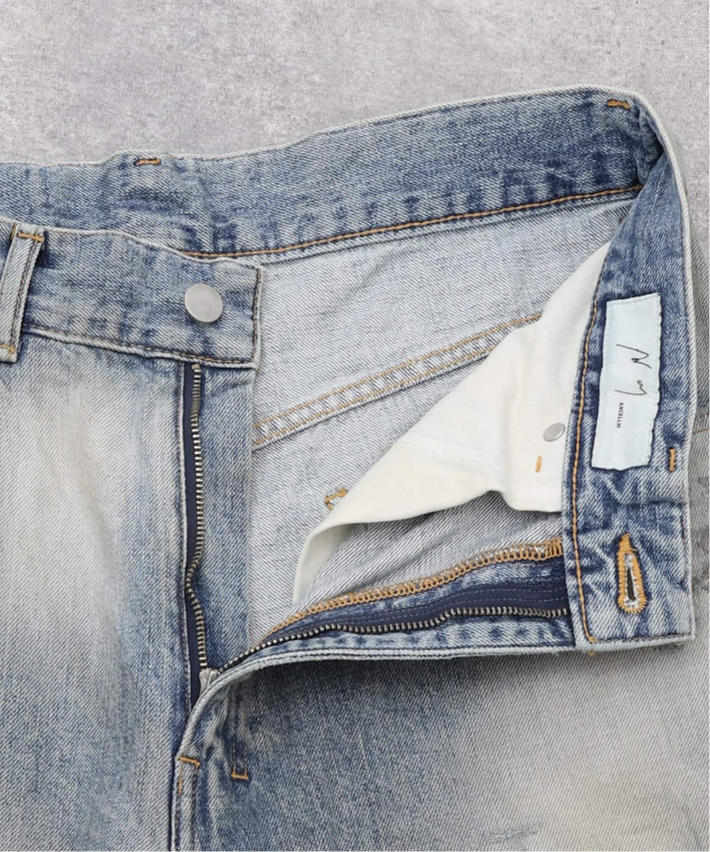 パンツ ANCELLM CRASH SELVEDGE DENIM PANTS 2024SS】 ANCELLM (アンセルム) 