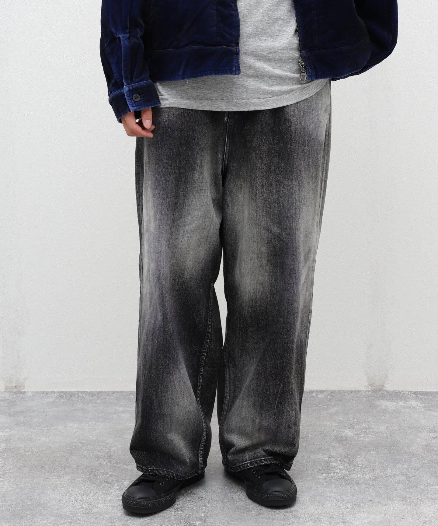 ANCELLM / アンセルム】MIX COLOR WIDE DENIM PANTS（デニムパンツ  
