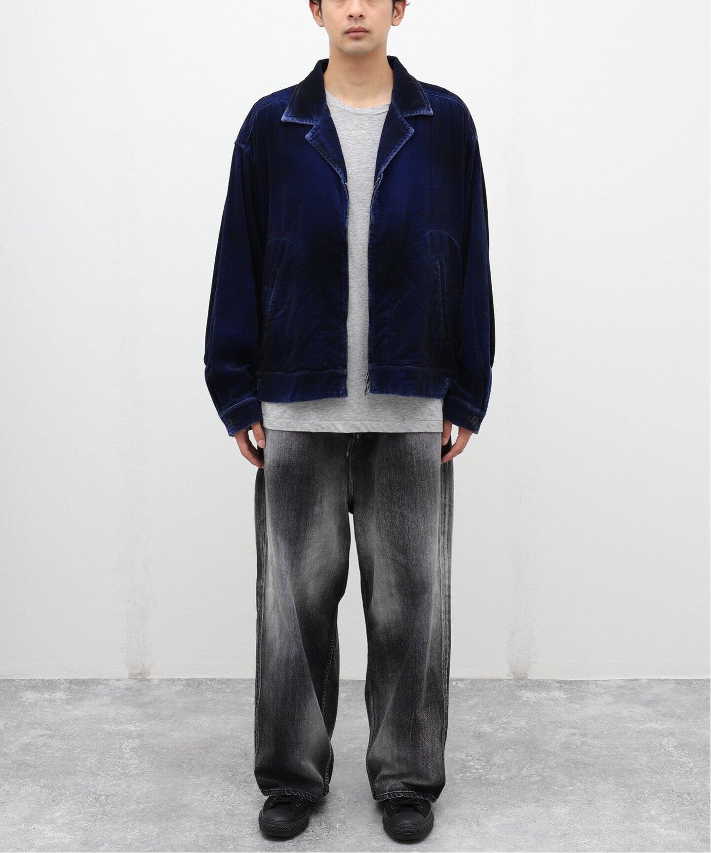 ANCELLM / アンセルム】MIX COLOR WIDE DENIM PANTS（デニムパンツ  