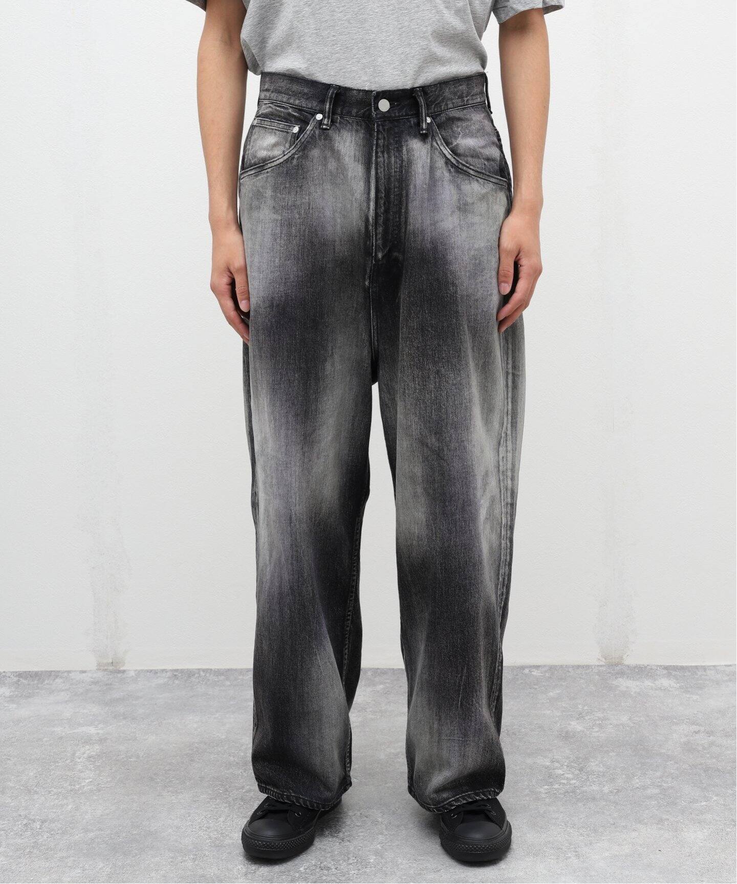 ANCELLM / アンセルム】MIX COLOR WIDE DENIM PANTS（デニムパンツ  