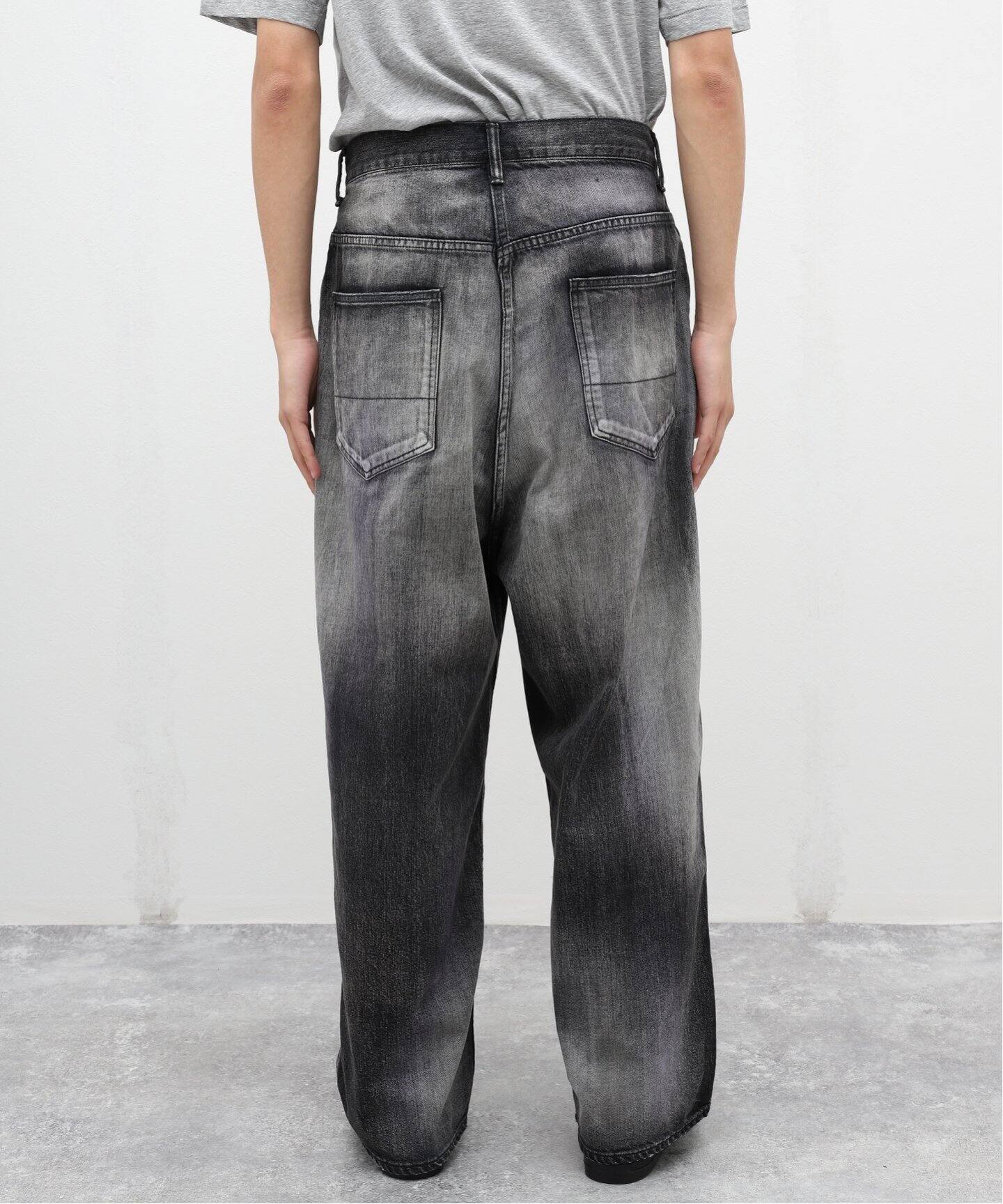 ANCELLM / アンセルム】MIX COLOR WIDE DENIM PANTS（デニムパンツ 