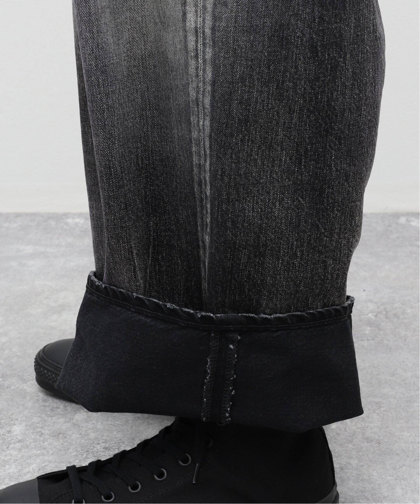 ANCELLM / アンセルム】MIX COLOR WIDE DENIM PANTS（デニムパンツ 