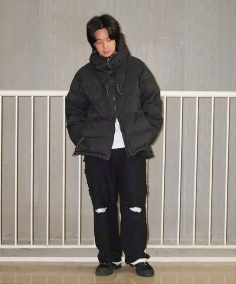ANCELLM別注CRASH SWEAT LAYERED PANTS