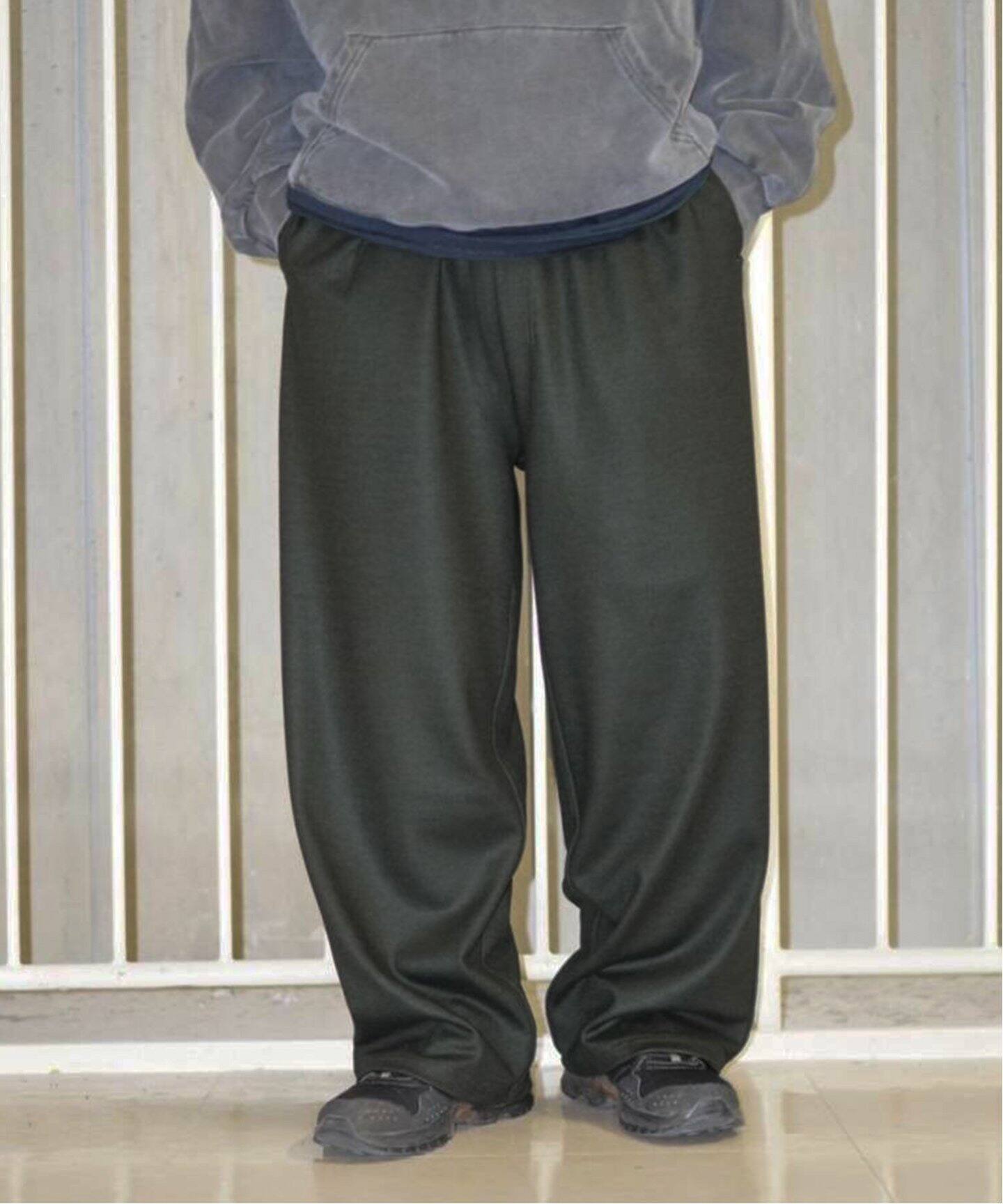 ANCELLM / アンセルム】WOOL JERSEY STRAIGHT PANTS（ジャージ 