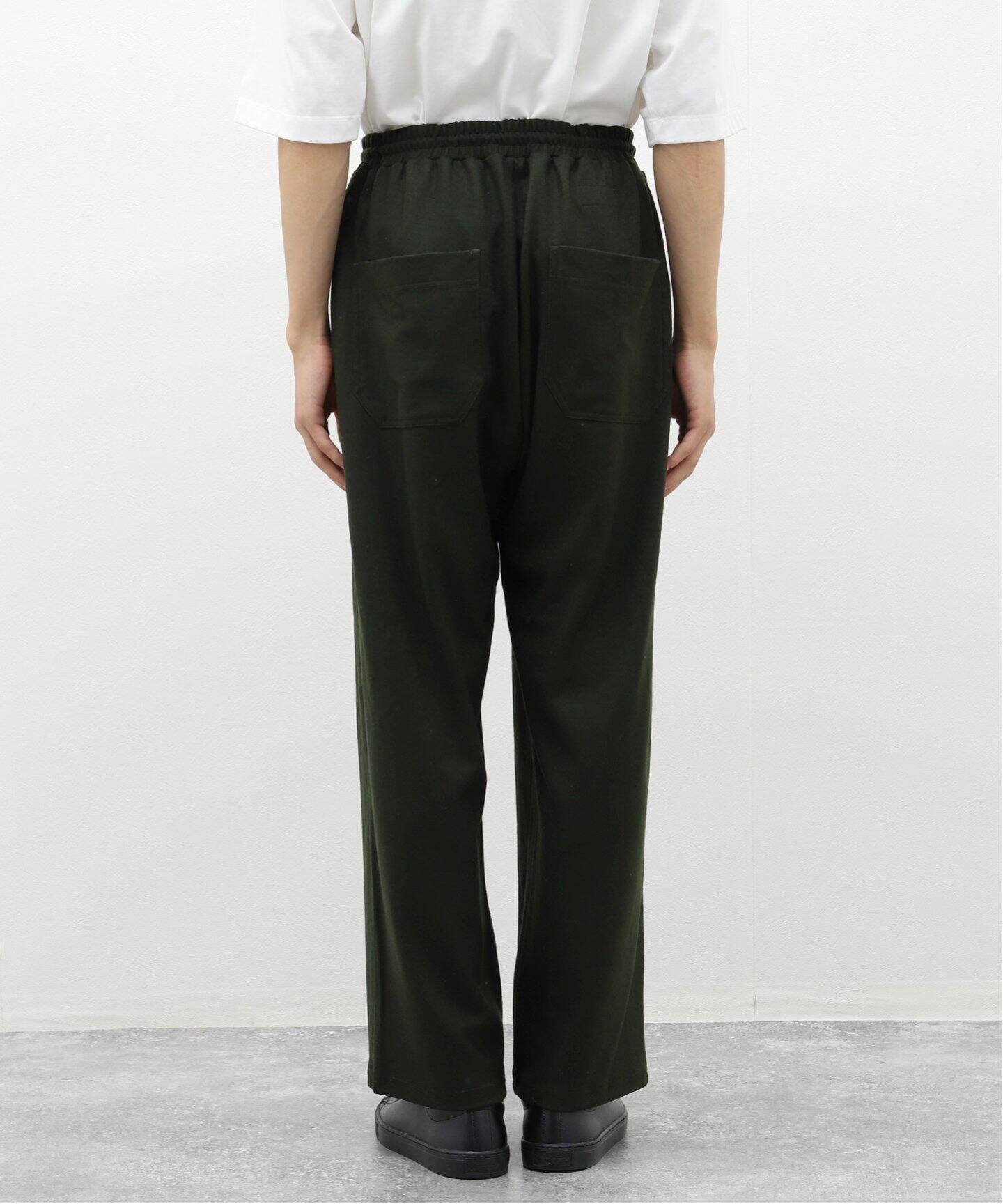 ANCELLM / アンセルム】WOOL JERSEY STRAIGHT PANTS（ジャージ 