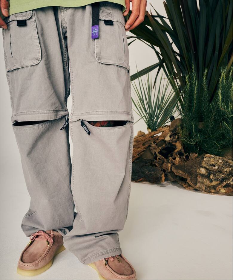 Gramicci × ALL WEATHER PROOF】ZIP-OFF PIGMENT PANT（カーゴパンツ 