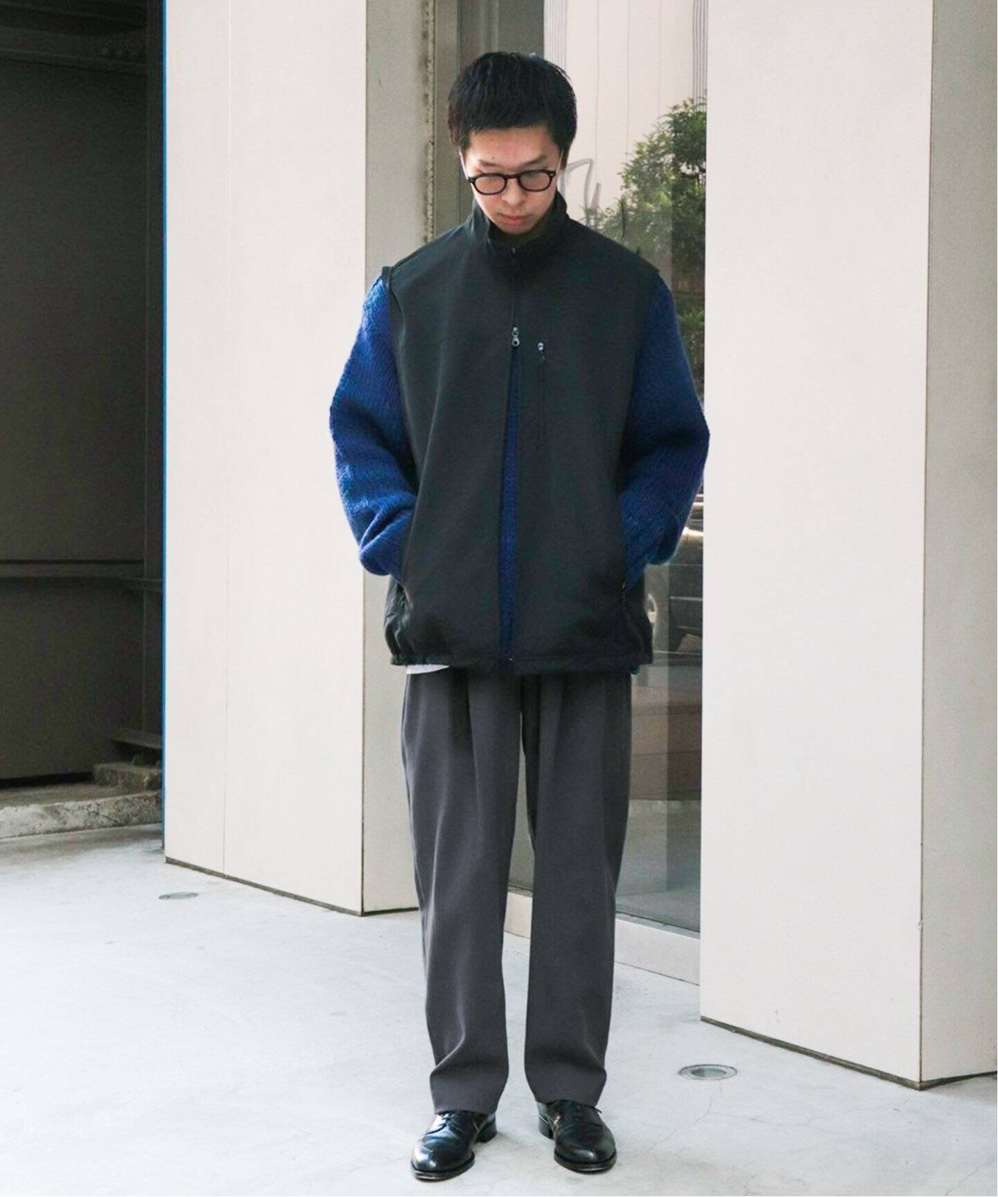 URU / ウル】HARD TWIST COTTON 1 TUCK PANTS（スラックス）｜WISM 
