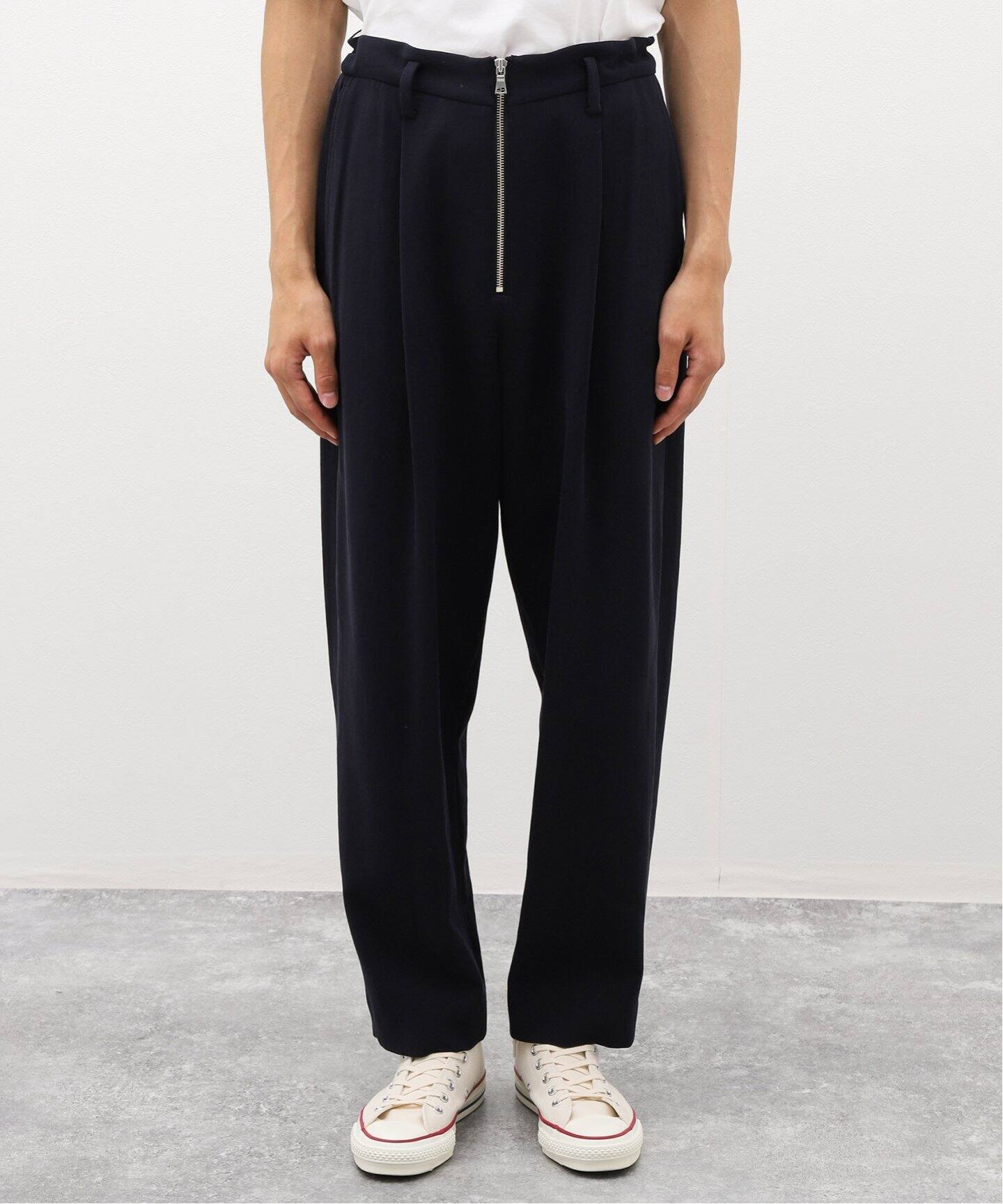 URU / ウル】HARD TWIST COTTON 1 TUCK PANTS（スラックス）｜WISM 