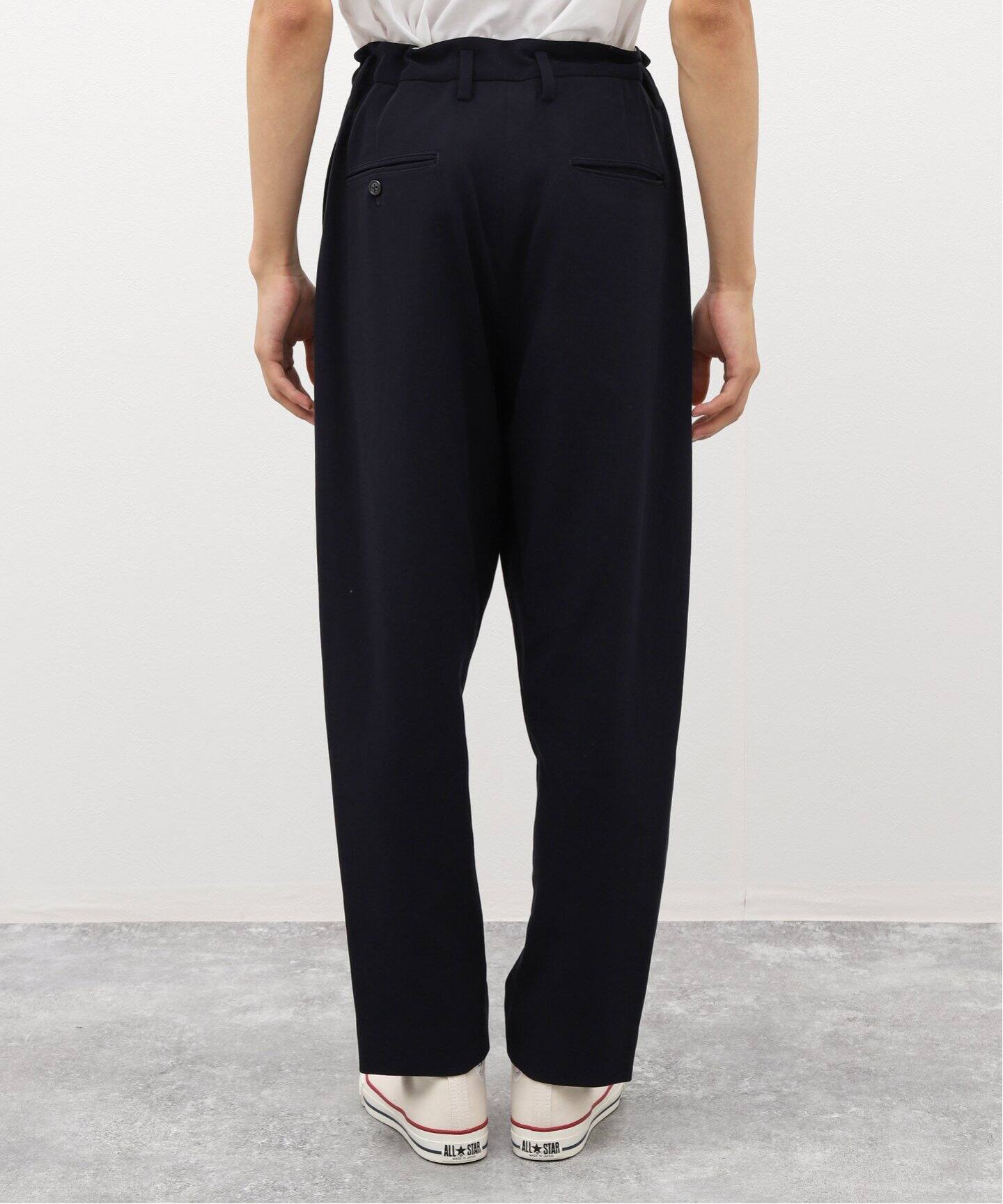 URU / ウル】HARD TWIST COTTON 1 TUCK PANTS（スラックス）｜WISM 