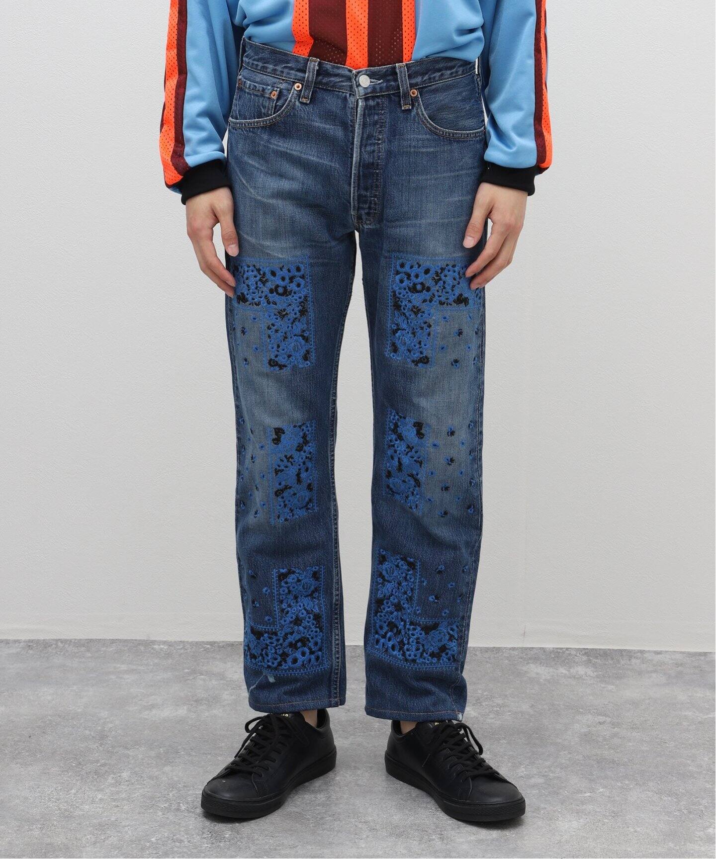 NOMA T.D. / ノ－マ・ティー・ディー】BANDANA EMBROIDERY DENIM PANTS 