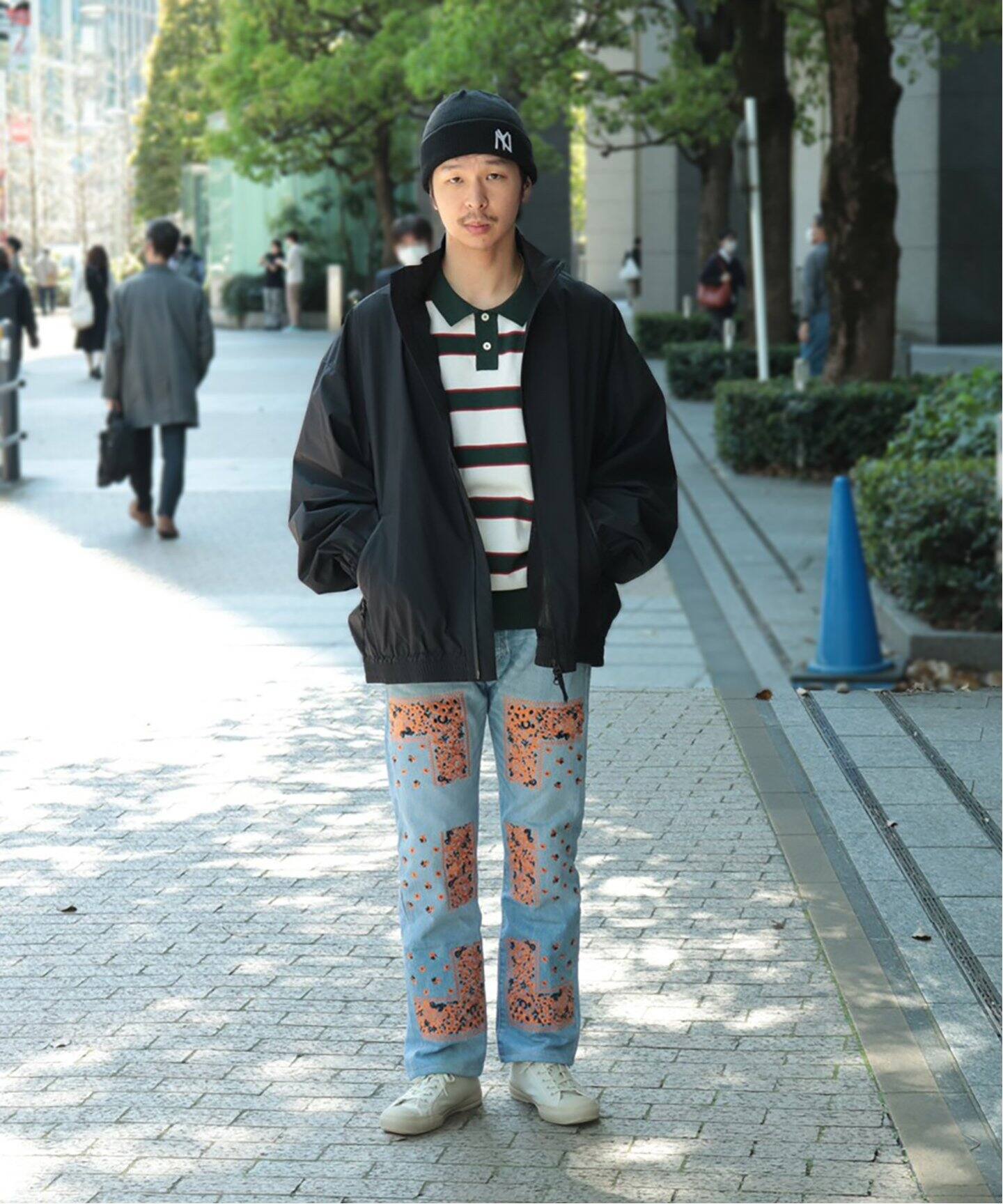 NOMA T.D. / ノ－マ・ティー・ディー】BANDANA EMBROIDERY DENIM PANTS 