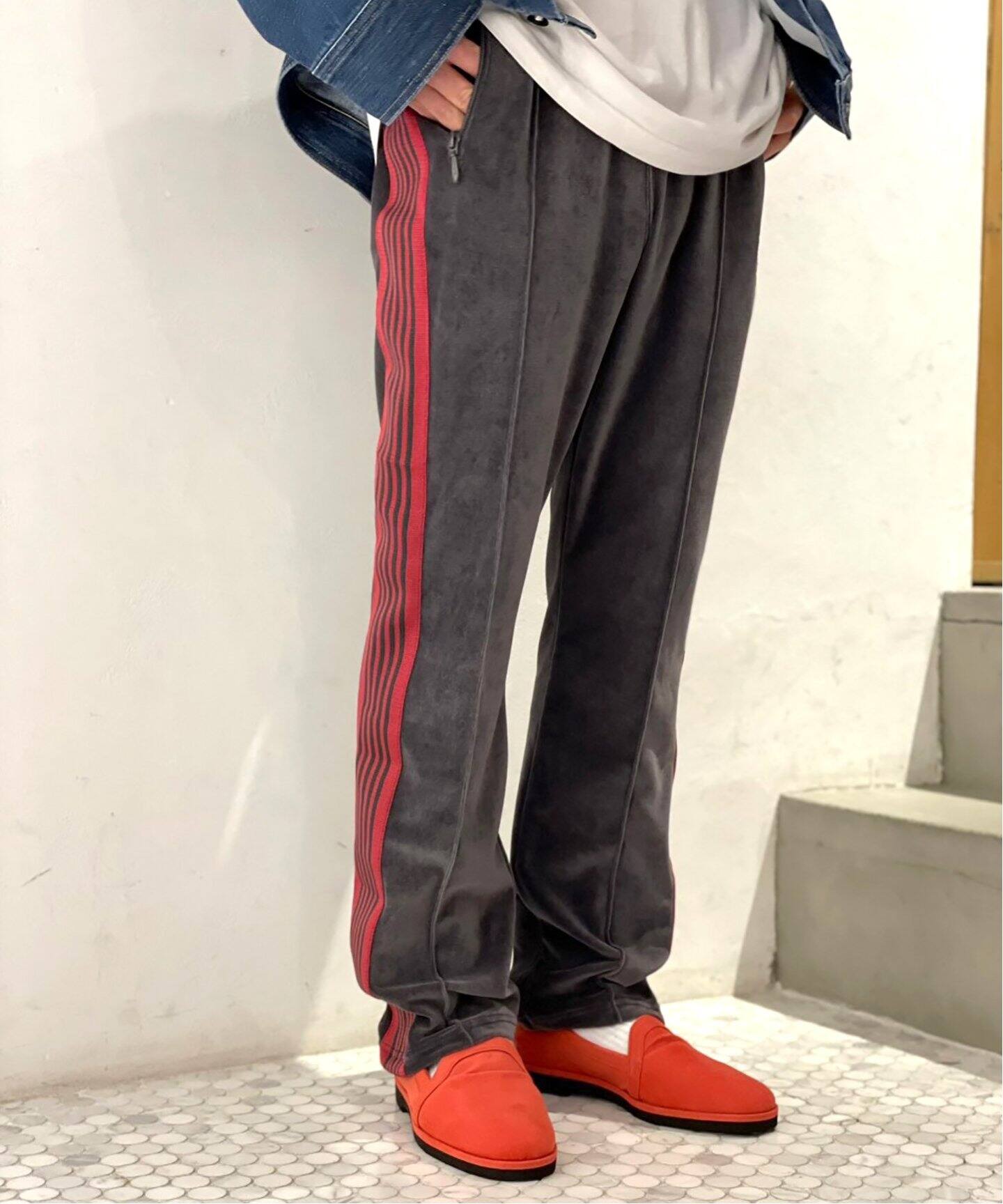 NEEDLES / ニードルズ】NARROW TRACK PANT VELOUR（ジャージ／トラック 