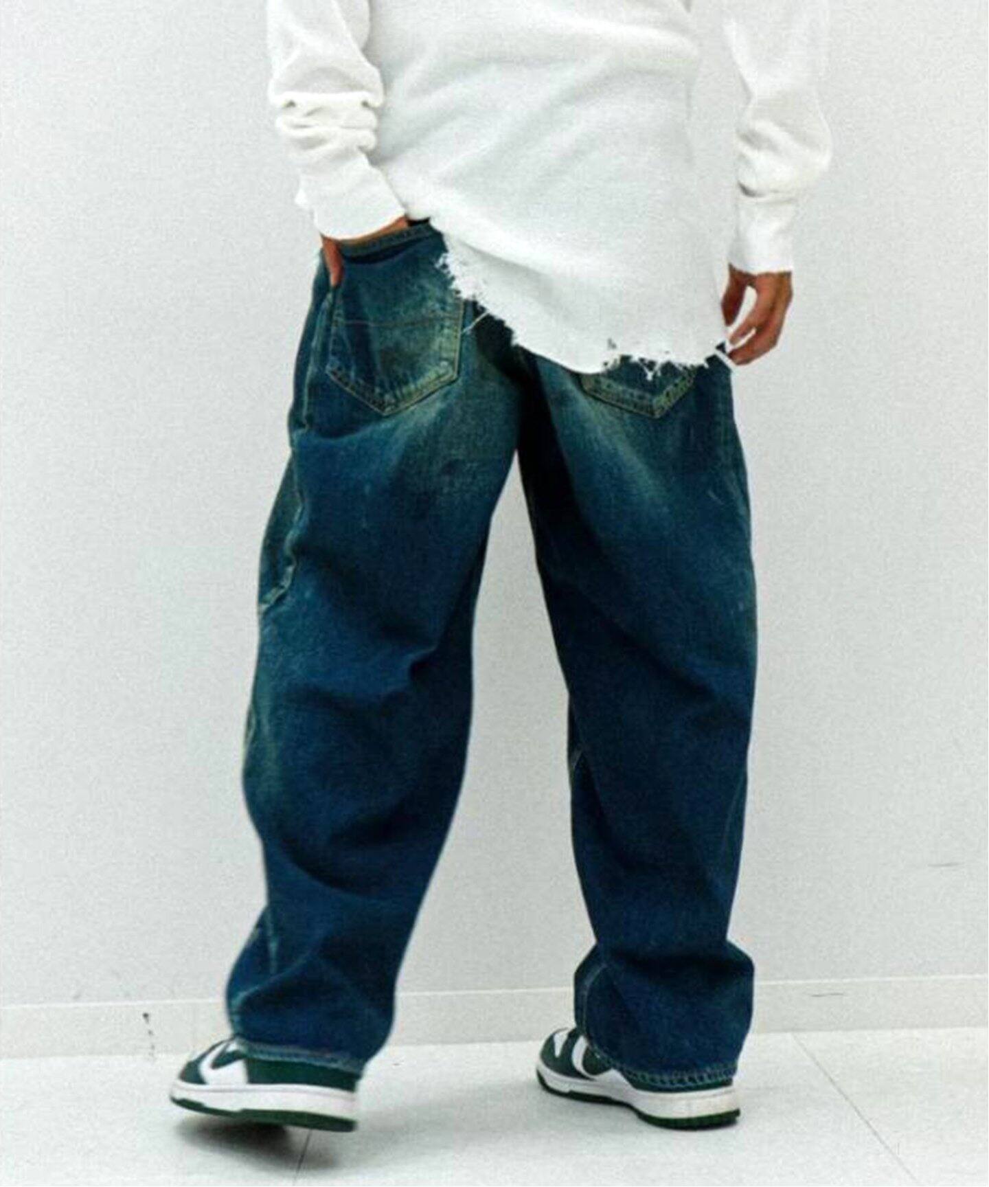 ANCELLM / アンセルム】WISM 別注 AGING LOOSE TAPERED 5P DENIM  