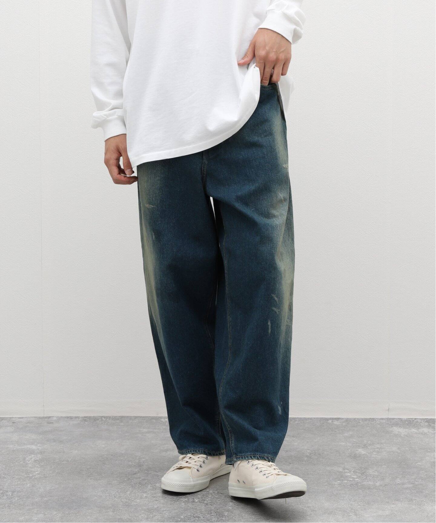 ANCELLM / アンセルム】WISM 別注 AGING LOOSE TAPERED 5P DENIM  