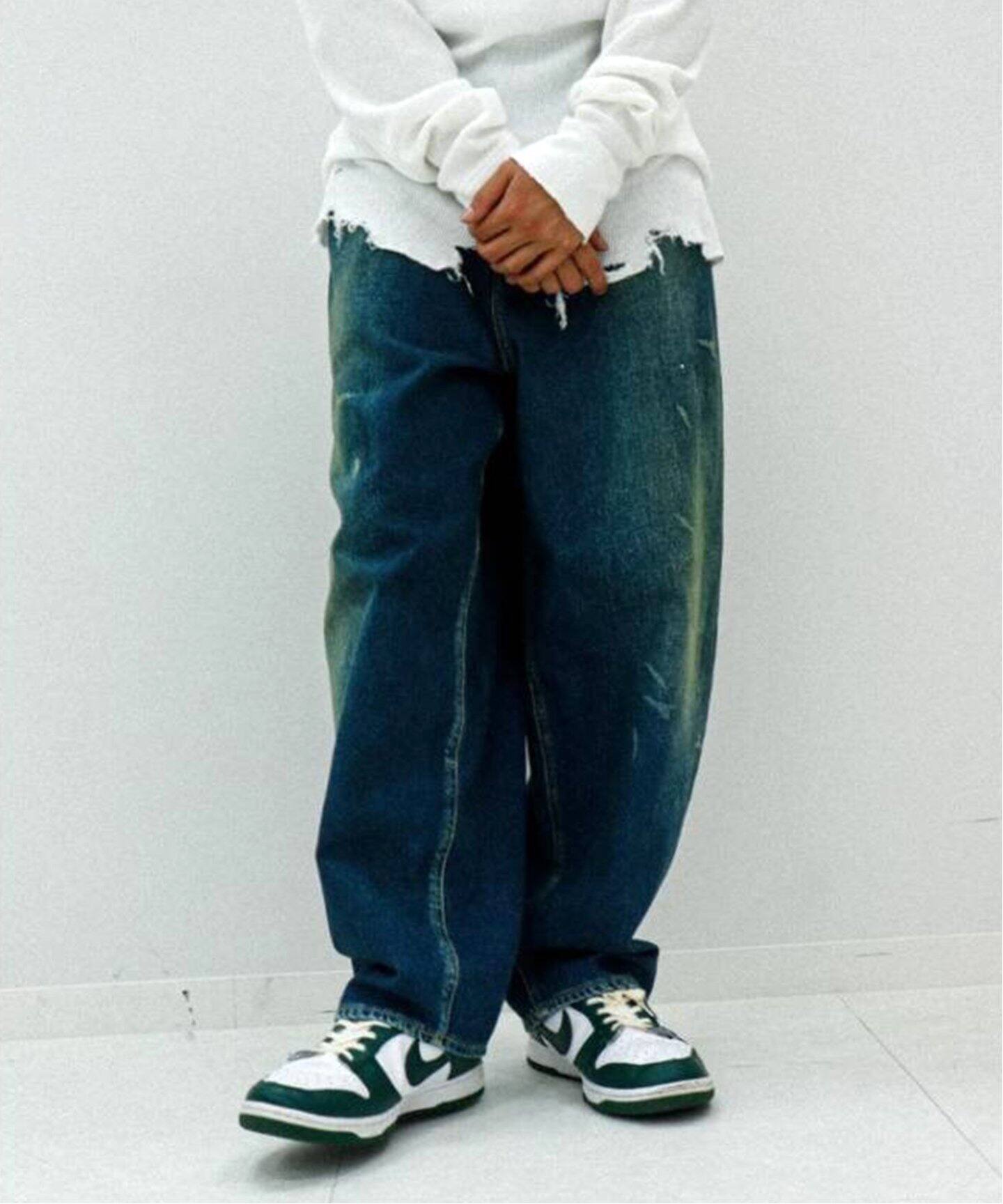 ANCELLM / アンセルム】WISM 別注 AGING LOOSE TAPERED 5P DENIM 