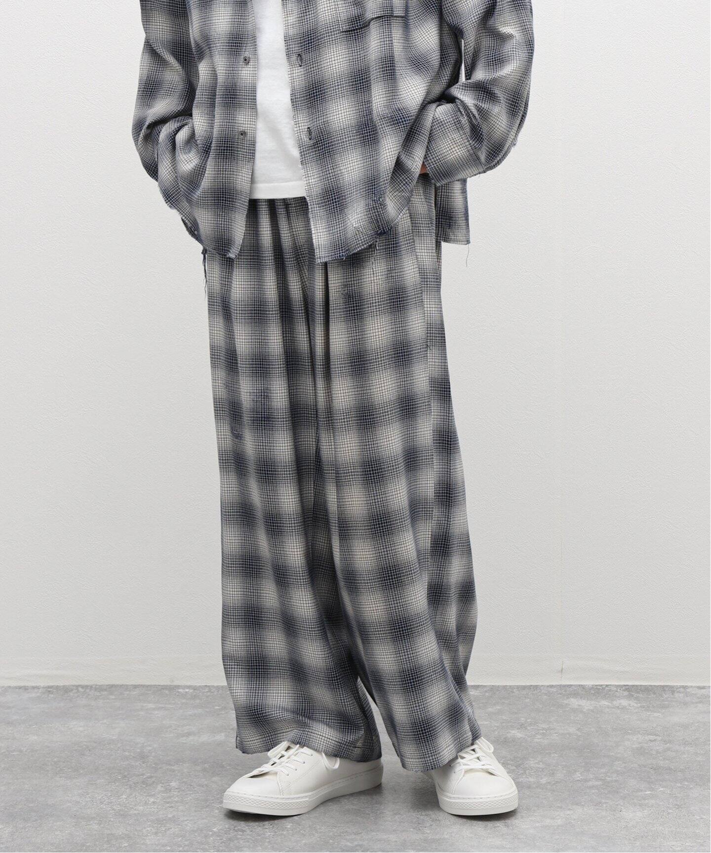 ANCELLM / アンセルム】WISM 別注 RAYON EASY SLACKS（スラックス 