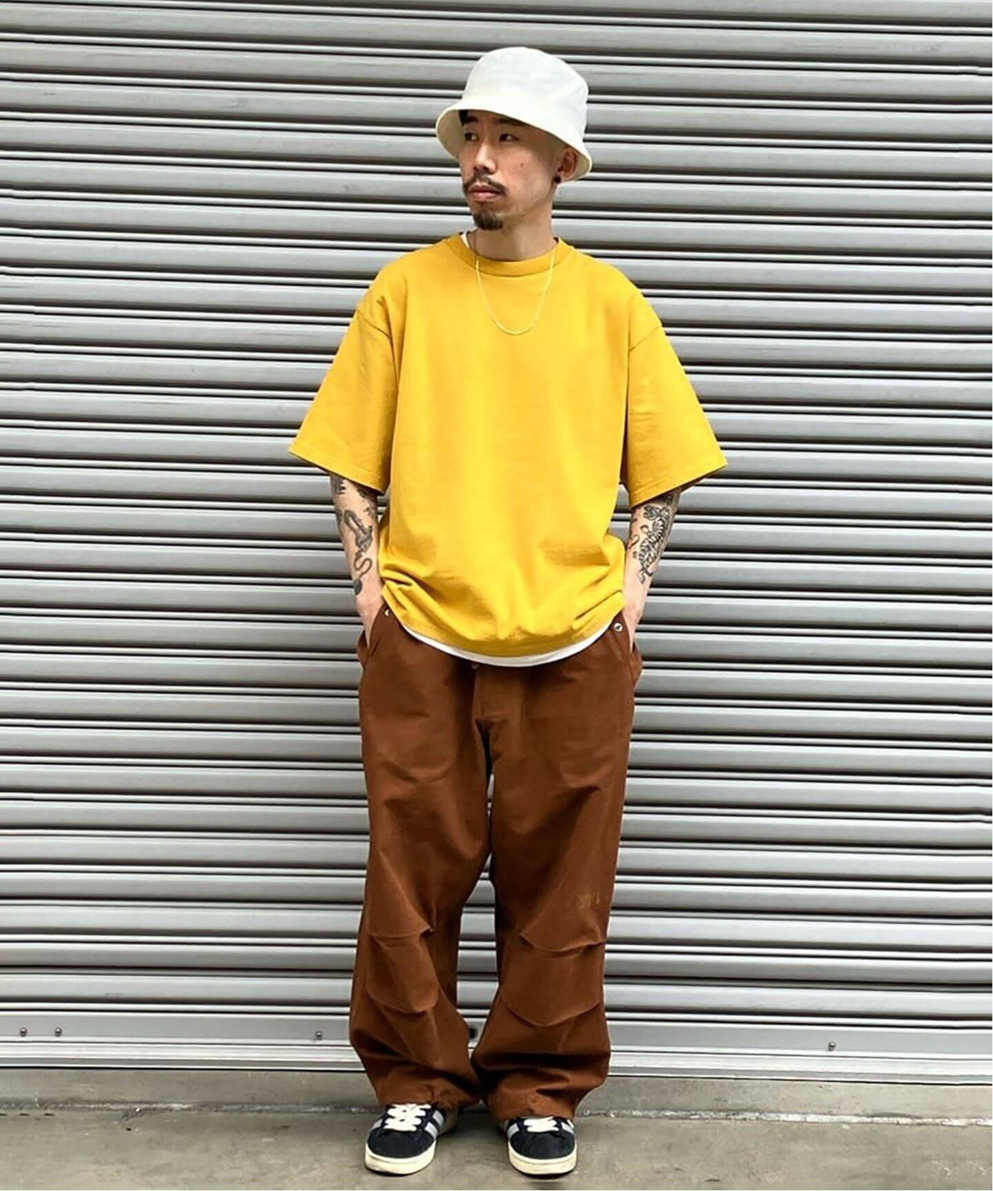 STORY mfg. / ストーリーエムエフジー.】PACO PANTS BARK BROWN SLUB 