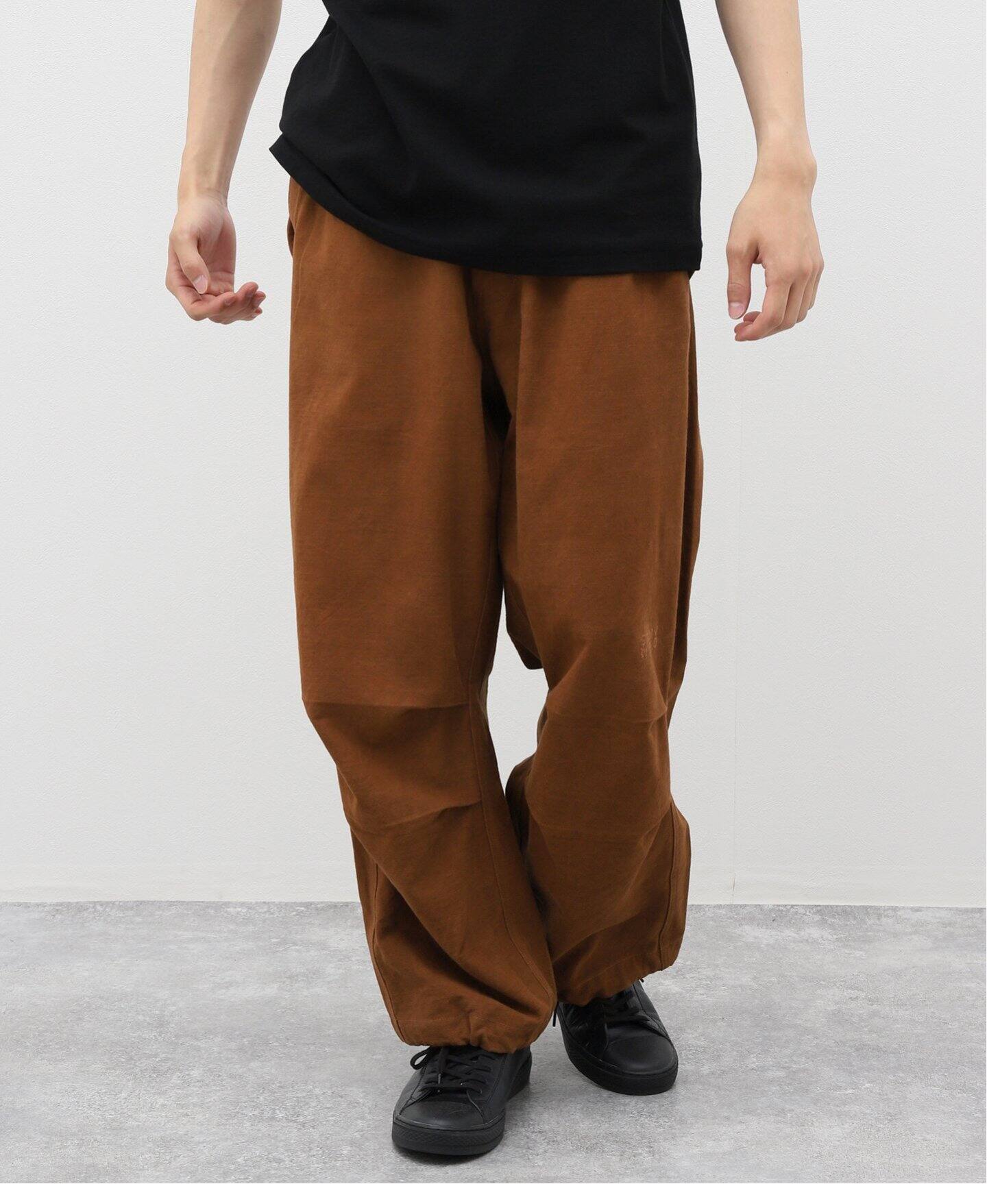 STORY mfg. / ストーリーエムエフジー.】PACO PANTS BARK BROWN SLUB 