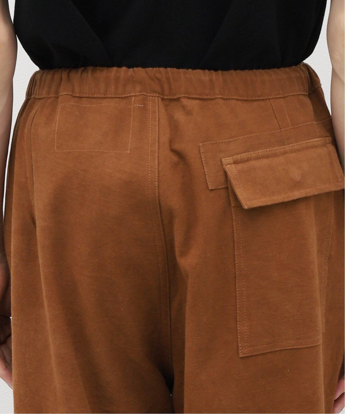 STORY mfg. / ストーリーエムエフジー.】PACO PANTS BARK BROWN SLUB 