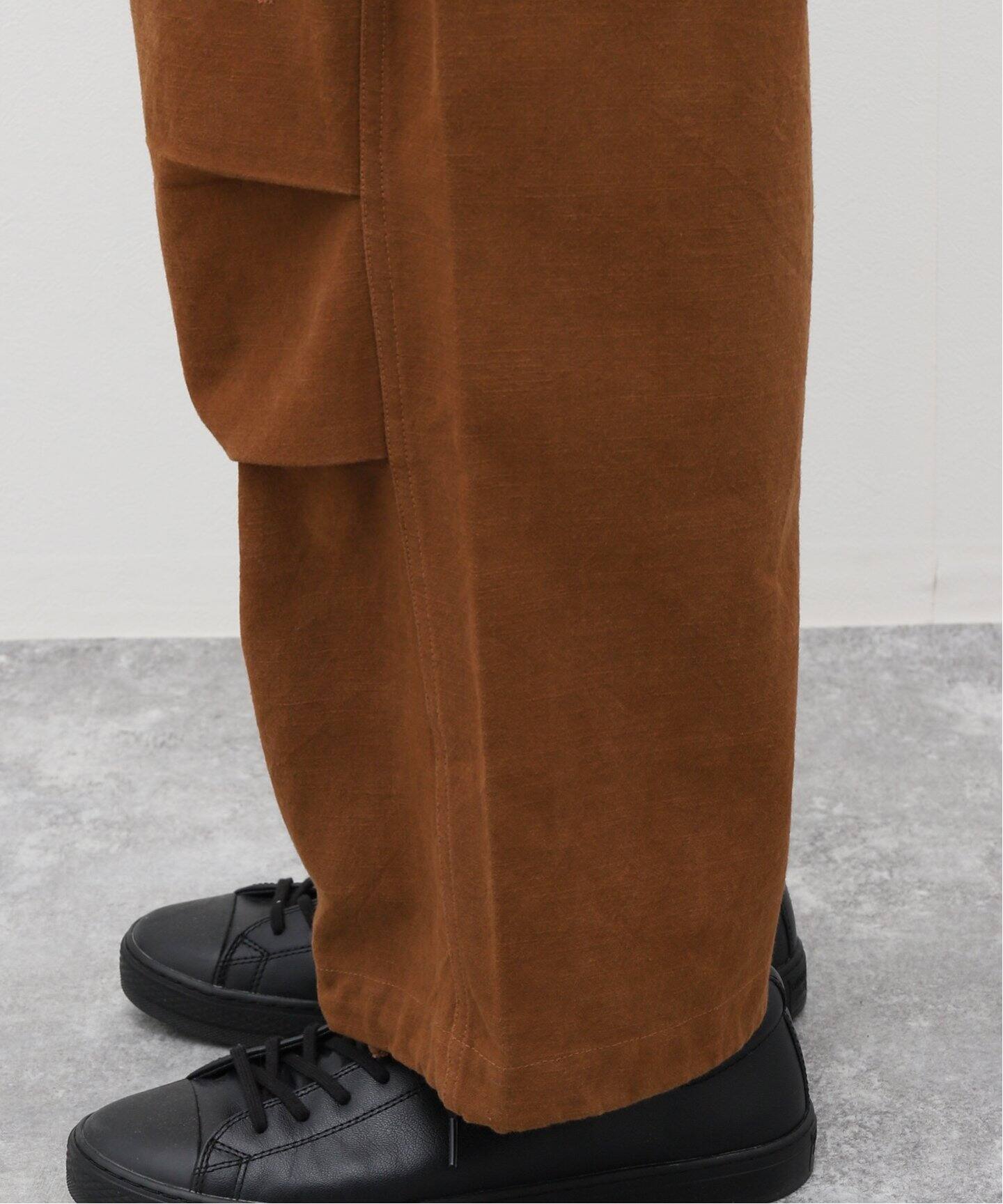 STORY mfg. / ストーリーエムエフジー.】PACO PANTS BARK BROWN SLUB 