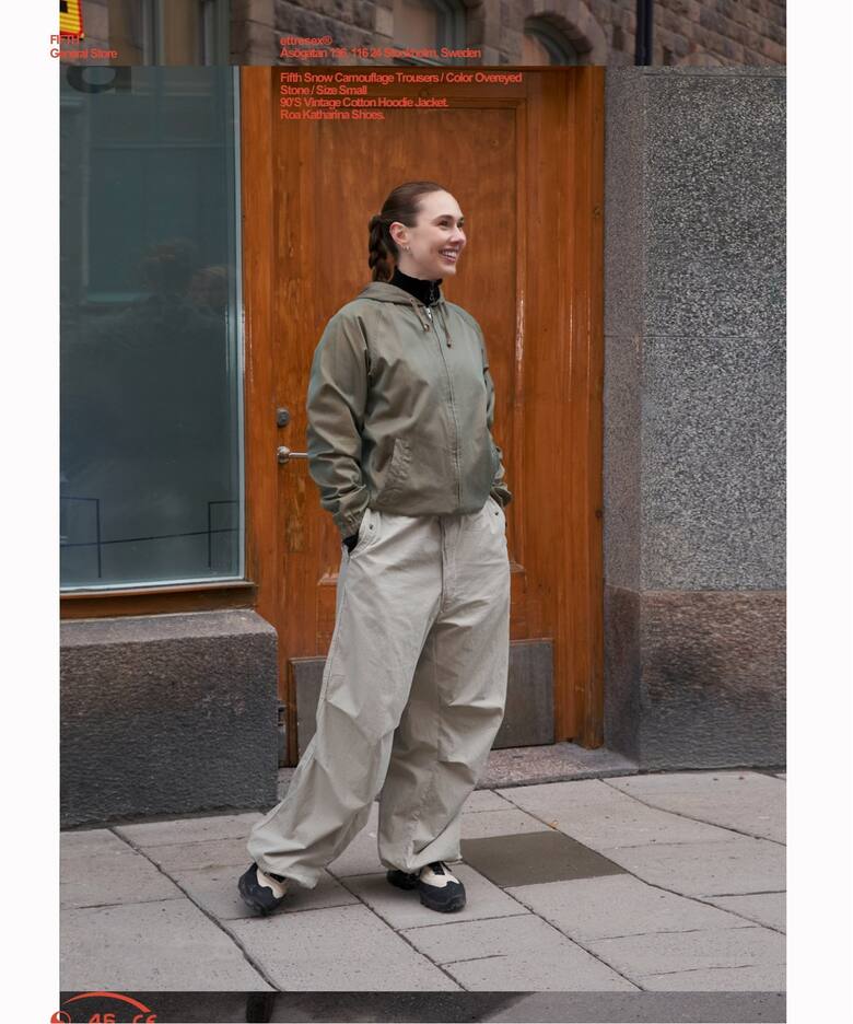 FIFTH / フィフス】Arctic White Snow Camouflage Tro（カーゴパンツ 