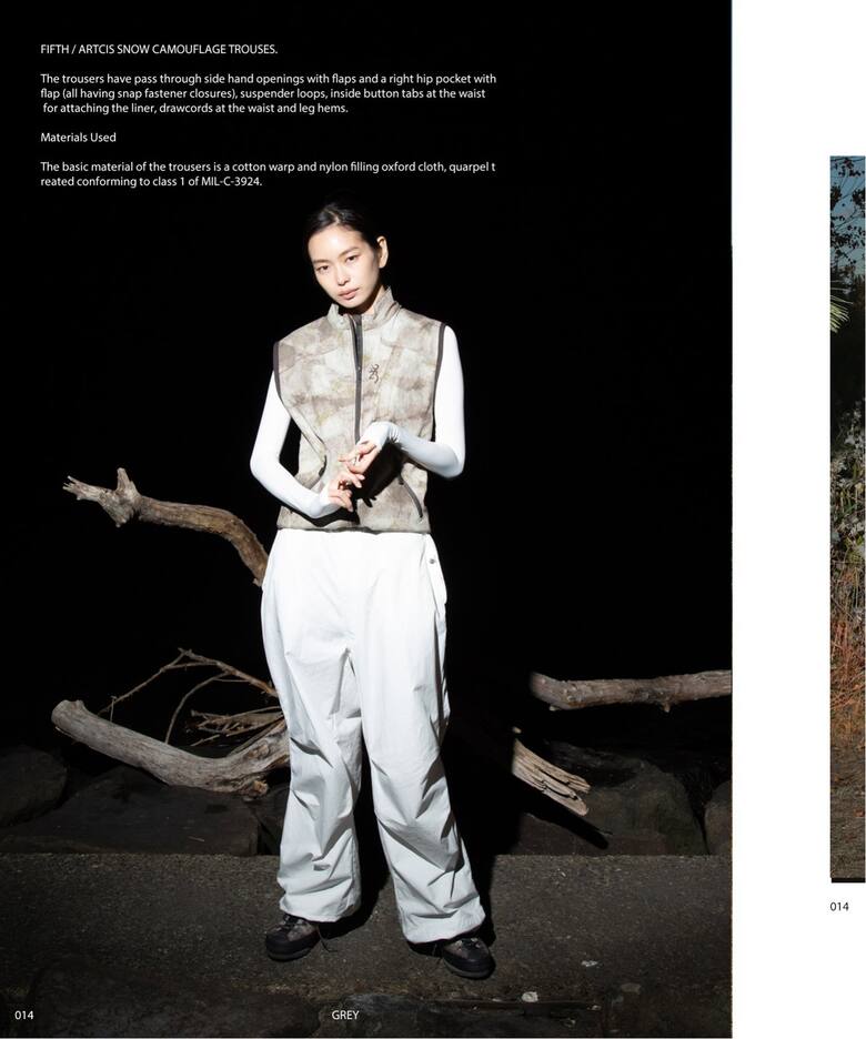 FIFTH / フィフス】Arctic White Snow Camouflage Tro（カーゴパンツ 
