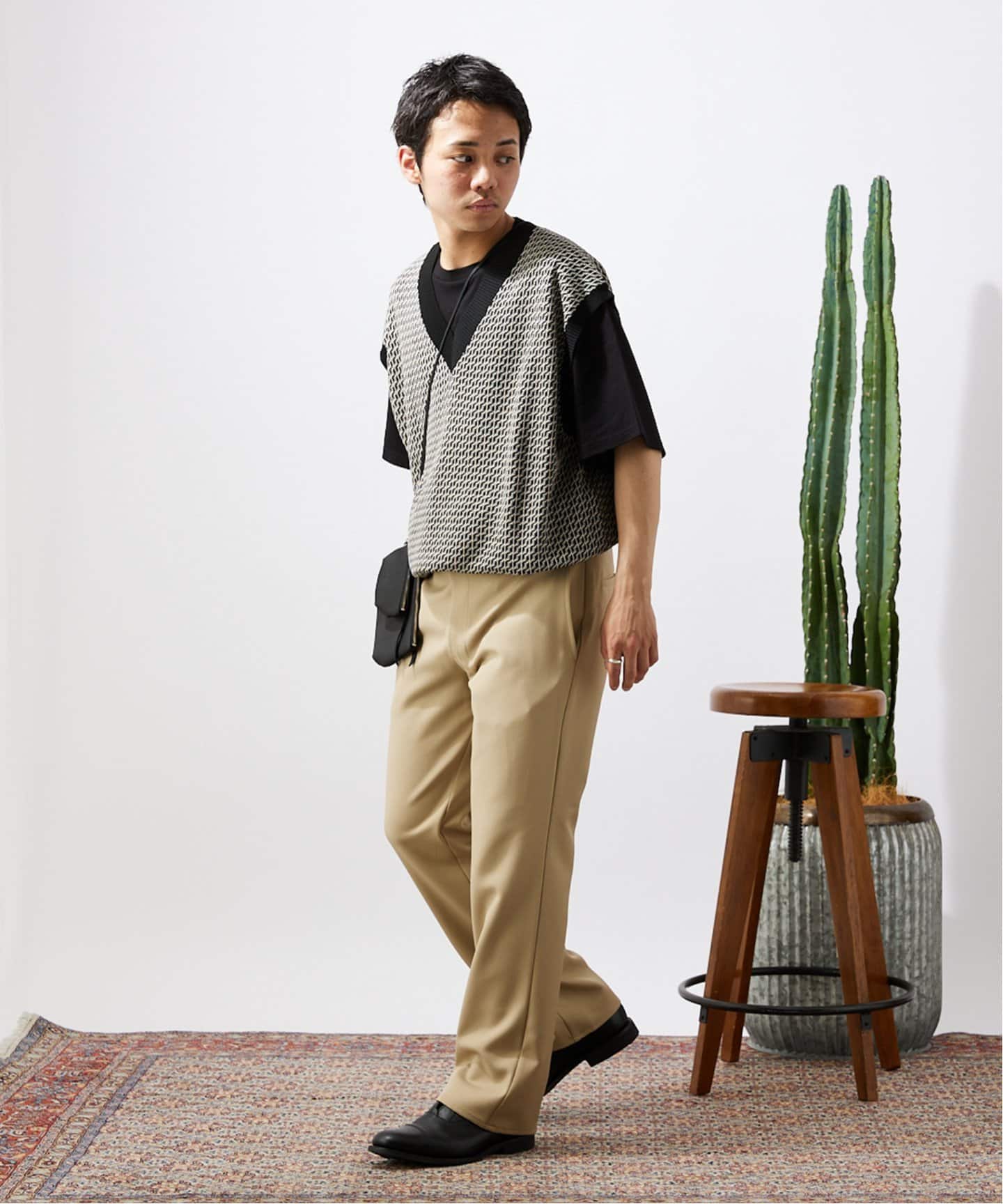 ポリエステルツイル ストレッチフレアパンツ（その他パンツ）｜JOURNAL